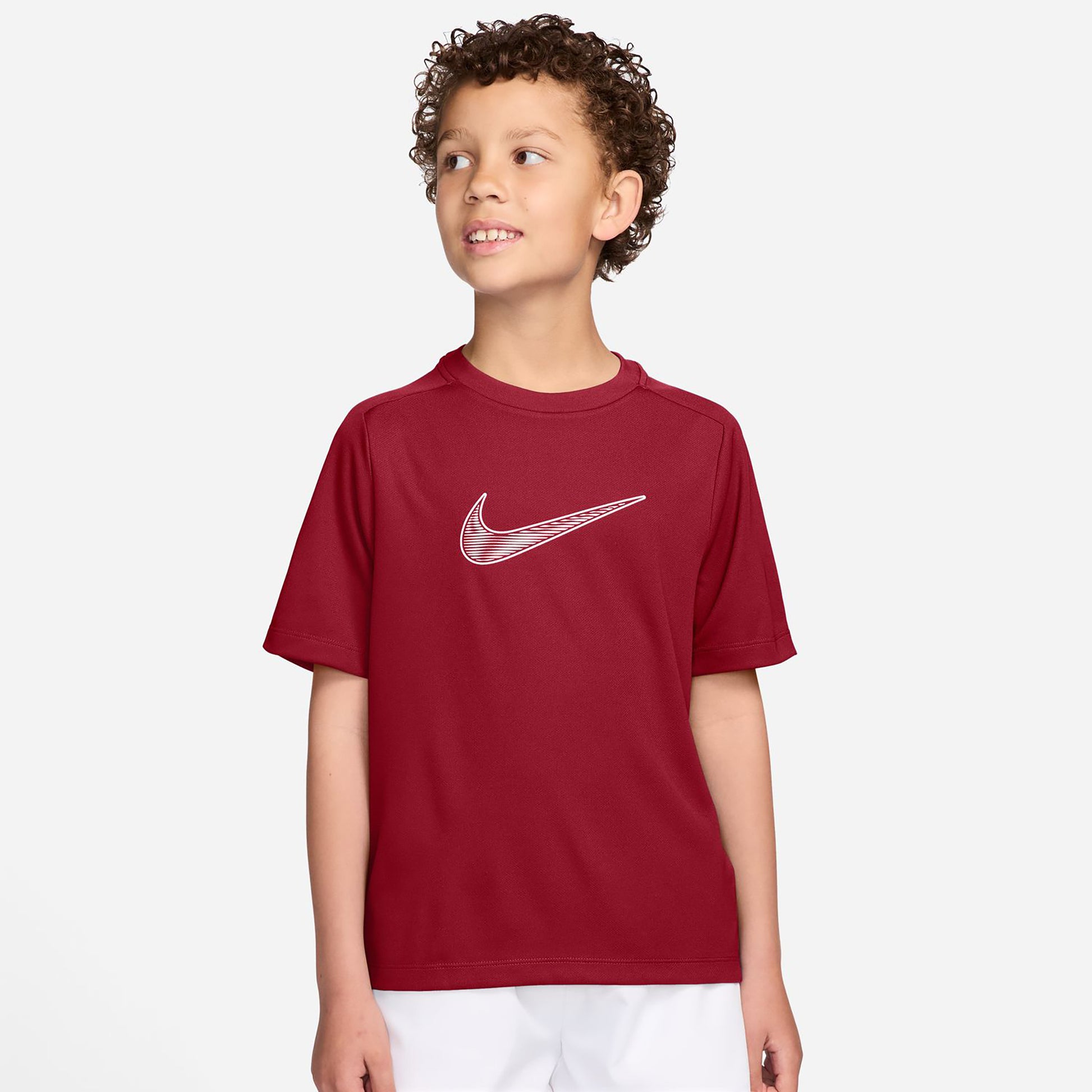 Nike Dri-Fit Multi  Koszulka Dzieci - czerwony