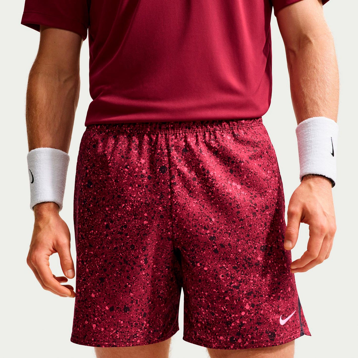 Nike Court Dri-Fit Victory 7in Szorty Mężczyźni - czerwone wino