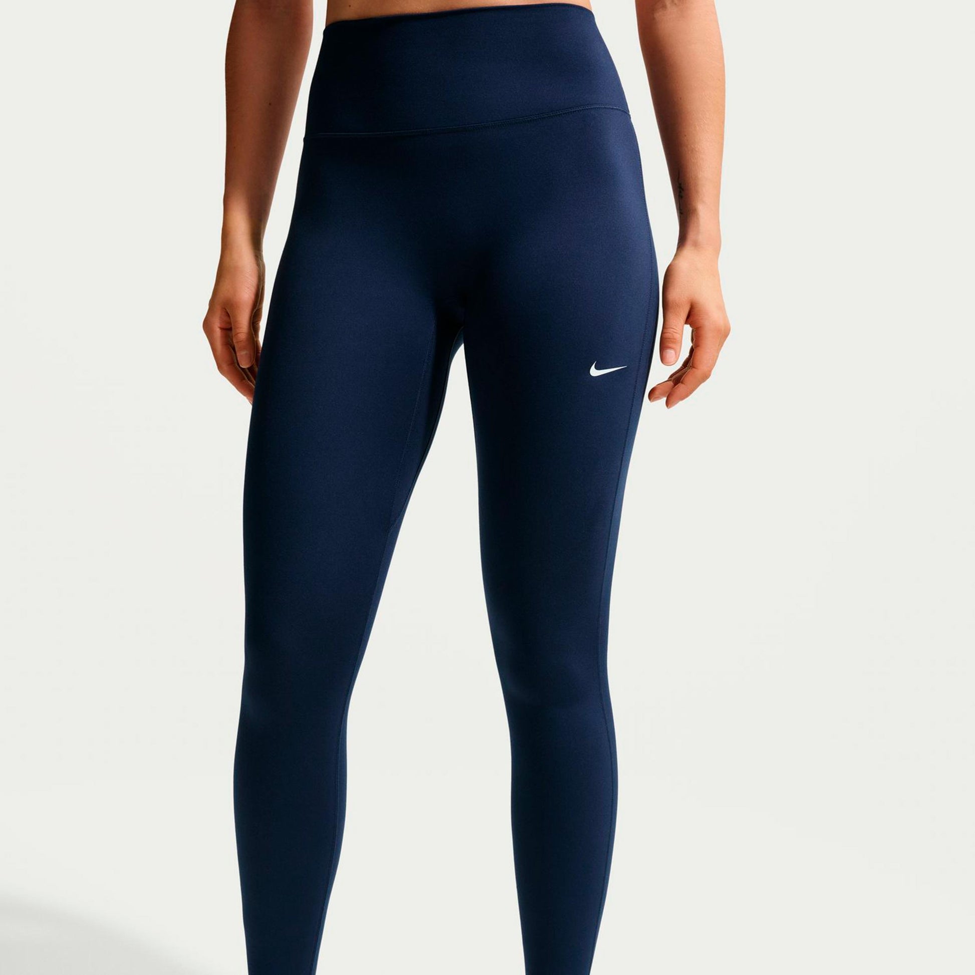 Nike Dri-Fit One High Rise Getry Kobiety - ciemnoniebieski