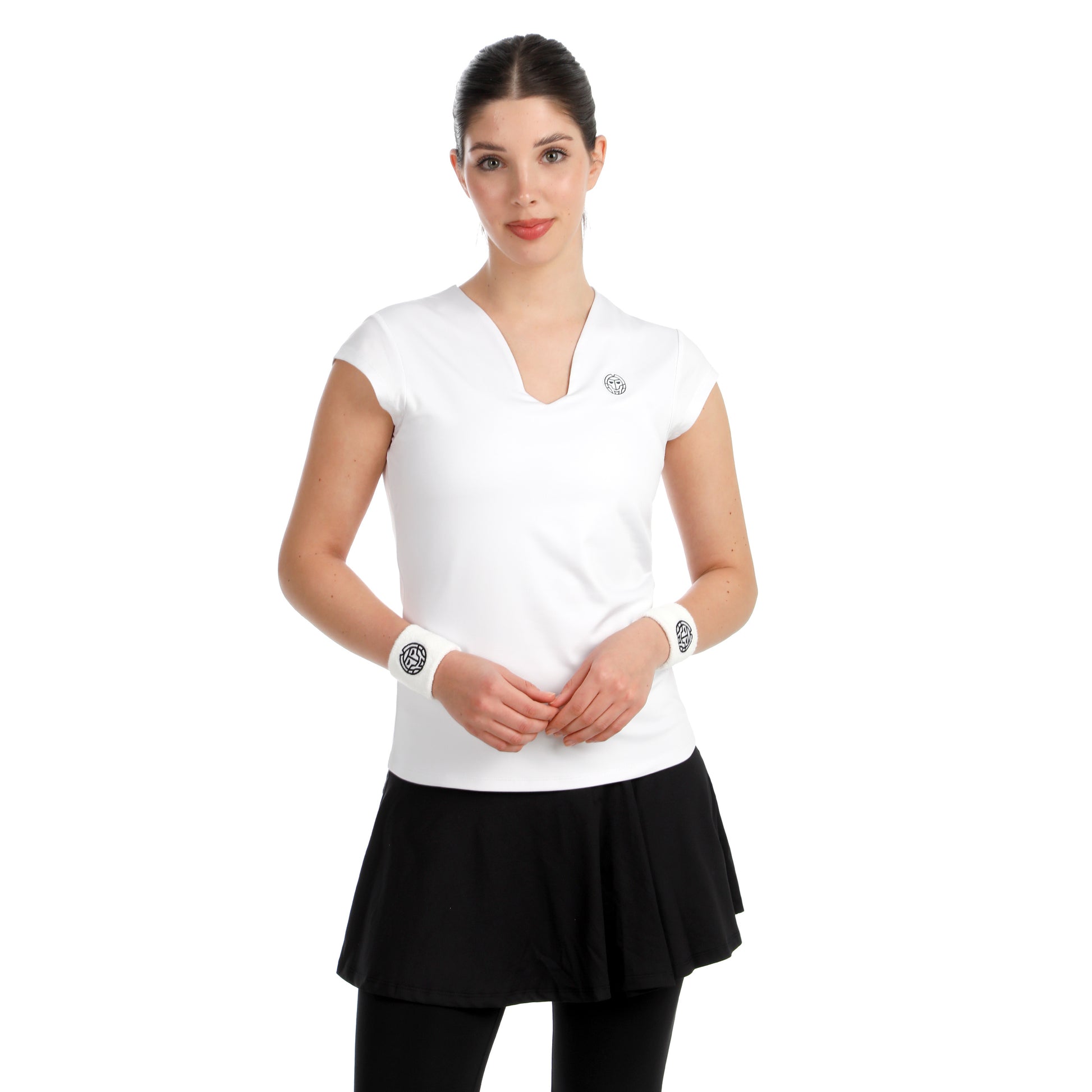 BIDI BADU Crew 2.0 V-Neck Koszulka Kobiety-biały