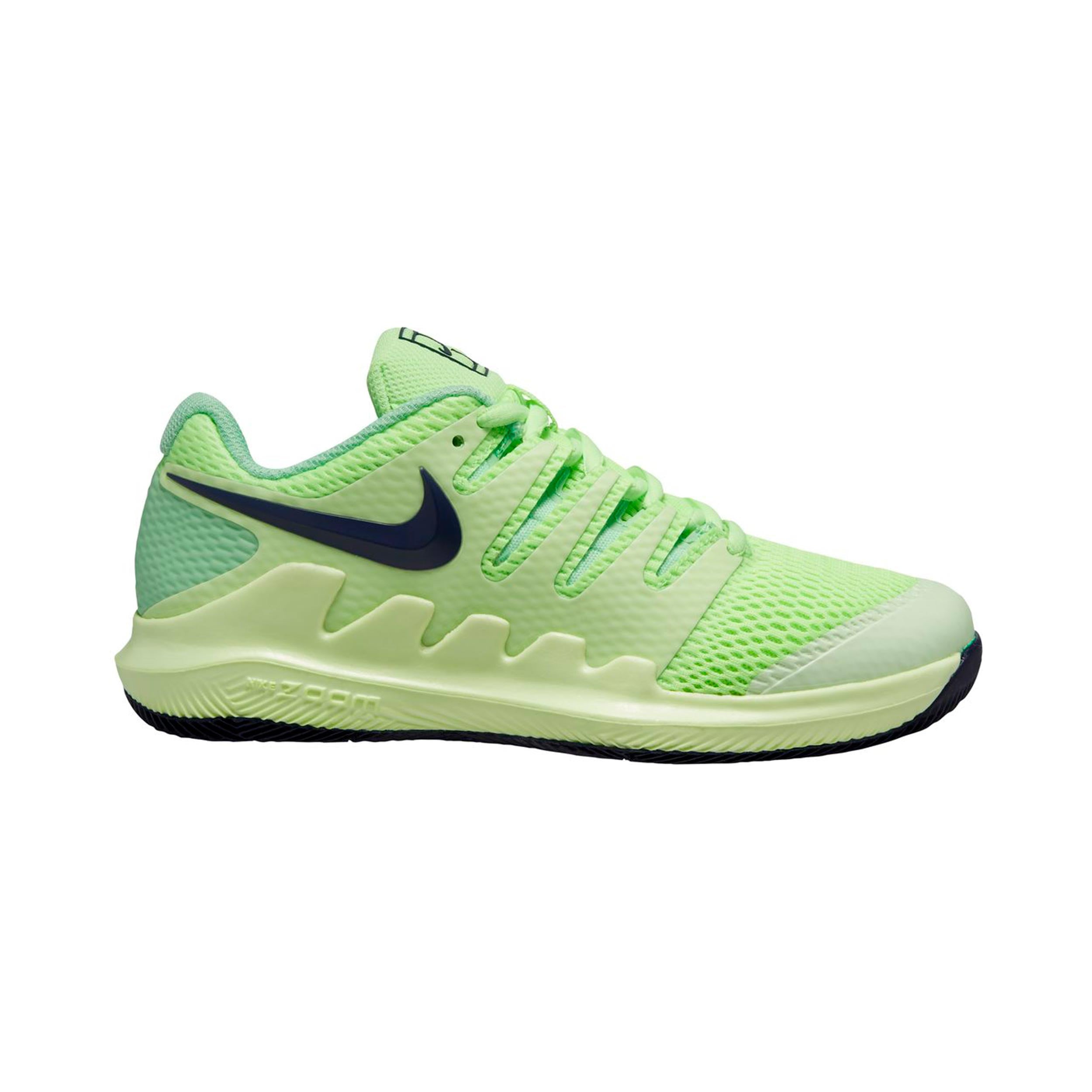 Nike Vapor X buty do tenisa allcourt Dzieci-jasnozielony, czarny