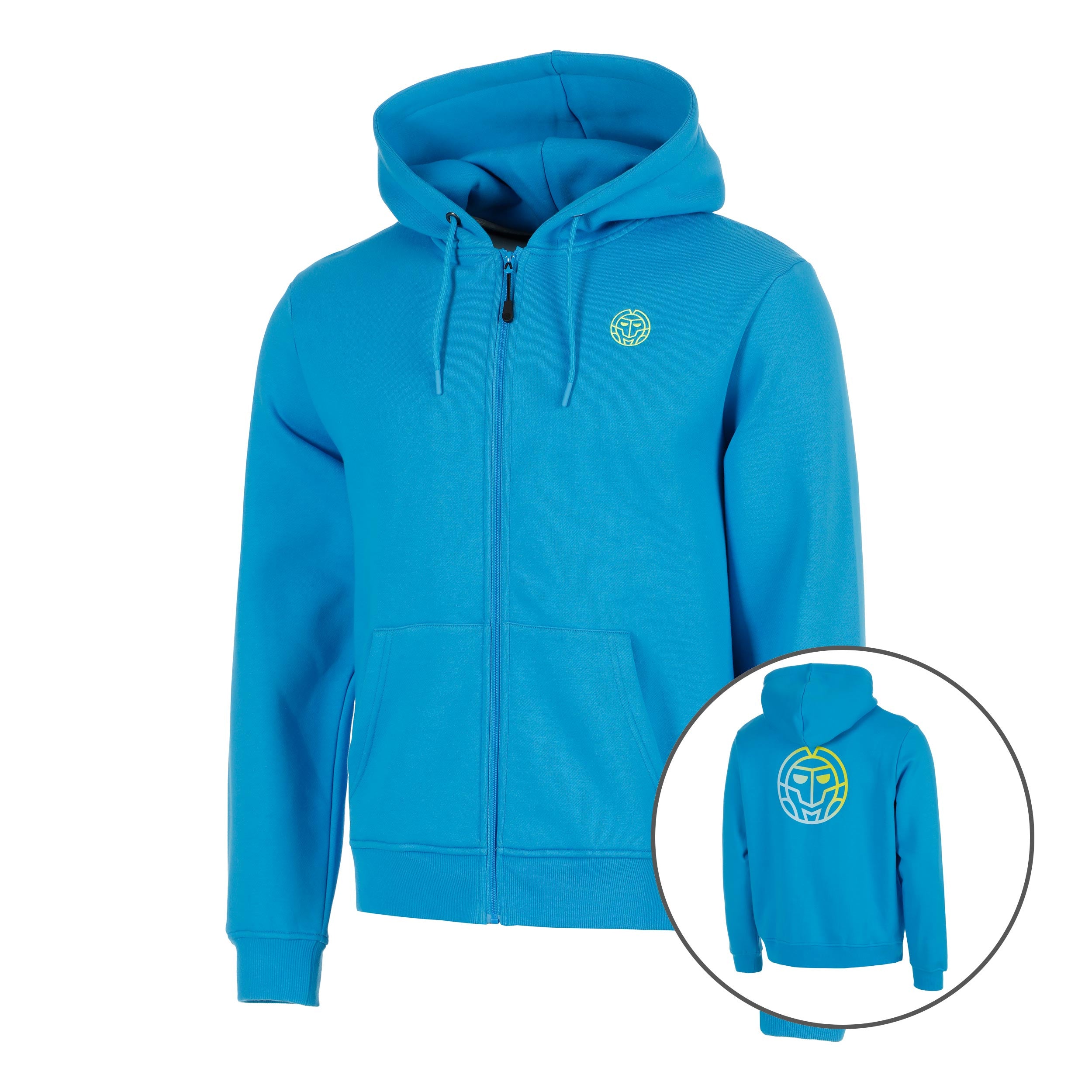 BIDI BADU Out of Control Backprint Zip Bluza dresowa Mężczyźni-niebieski