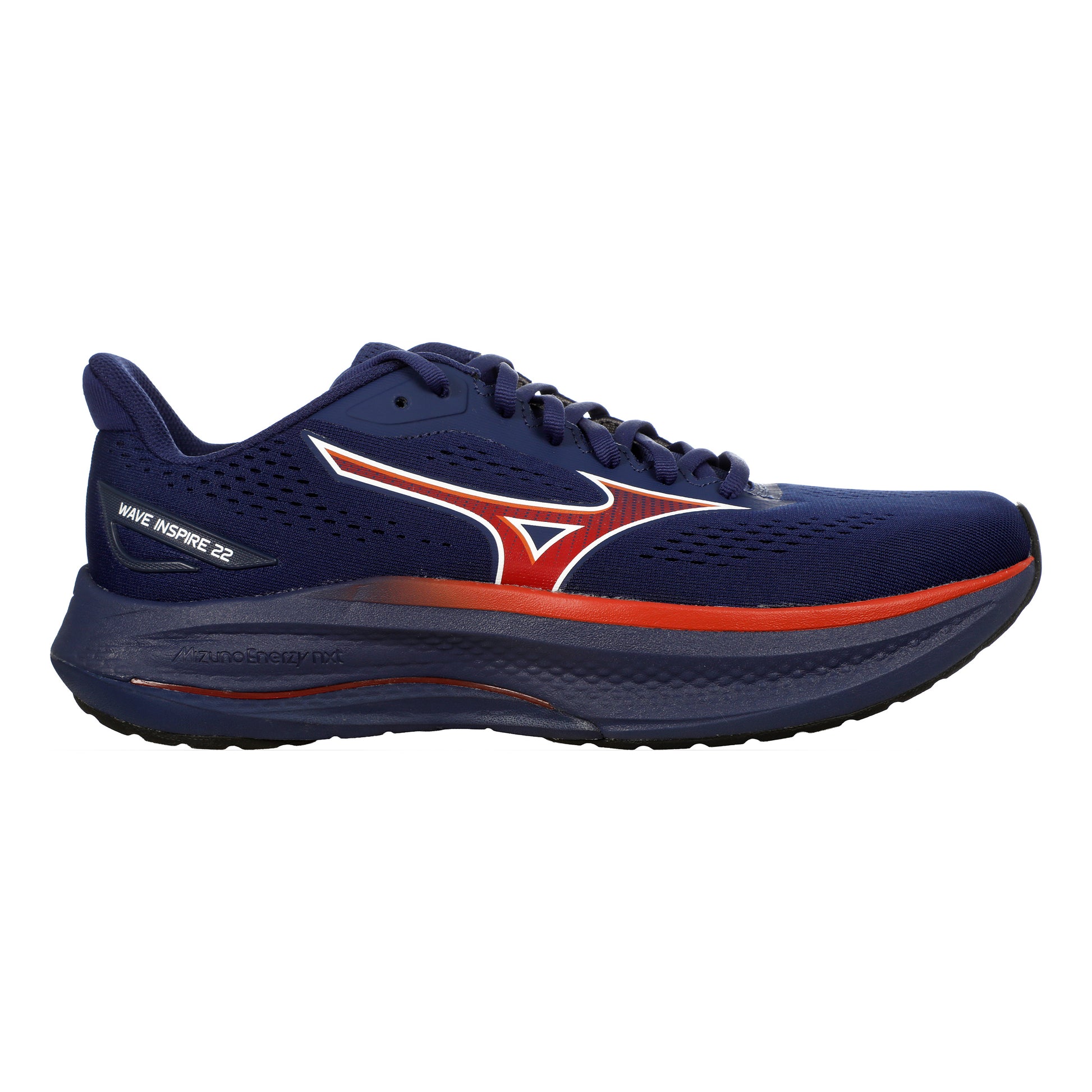 Mizuno Wave Inspire 22  But stabilizujący Mężczyźni - ciemnoniebieski, czerwony