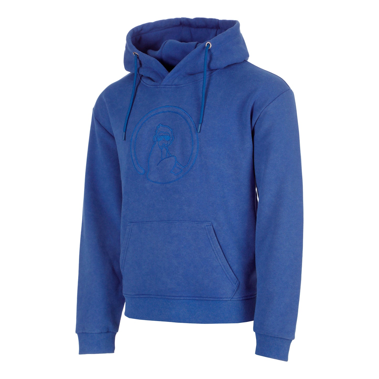 Quiet Please Crush Washed Out Loose Fit Bluza Mężczyźni-niebieski