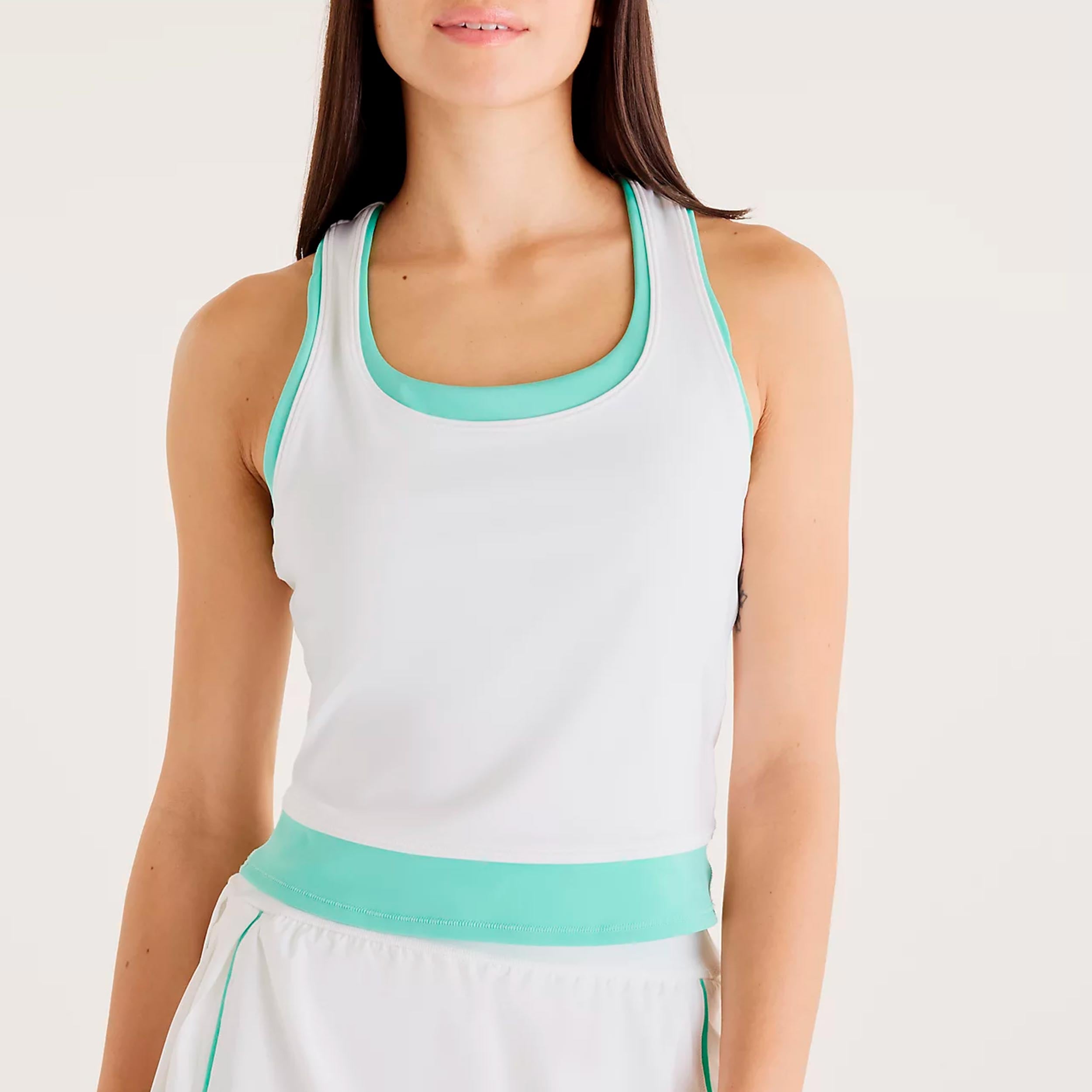 New Balance Tournament Novelty Tank top Kobiety-biały, zieleń