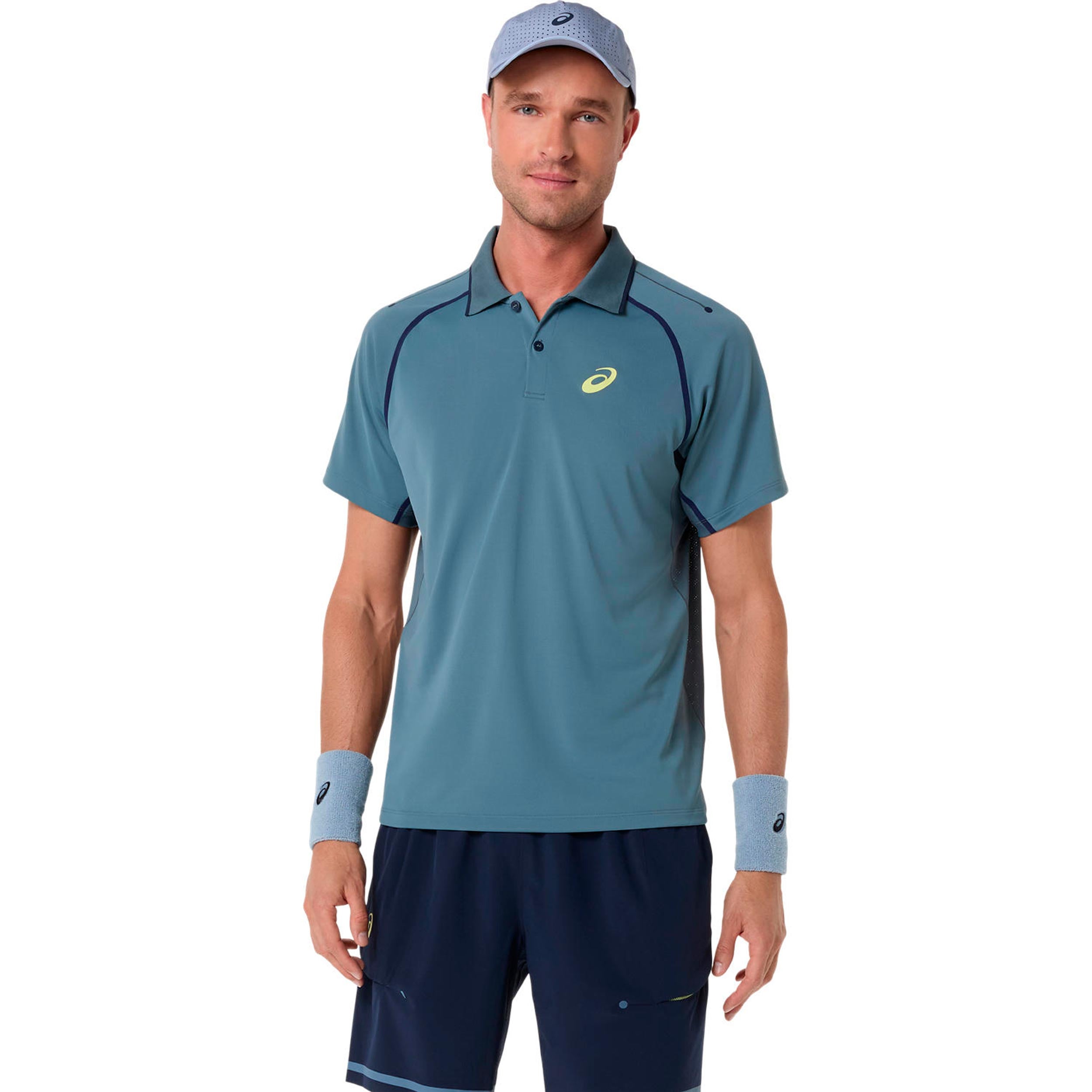 ASICS Match    Polo Mężczyźni - petrolowy