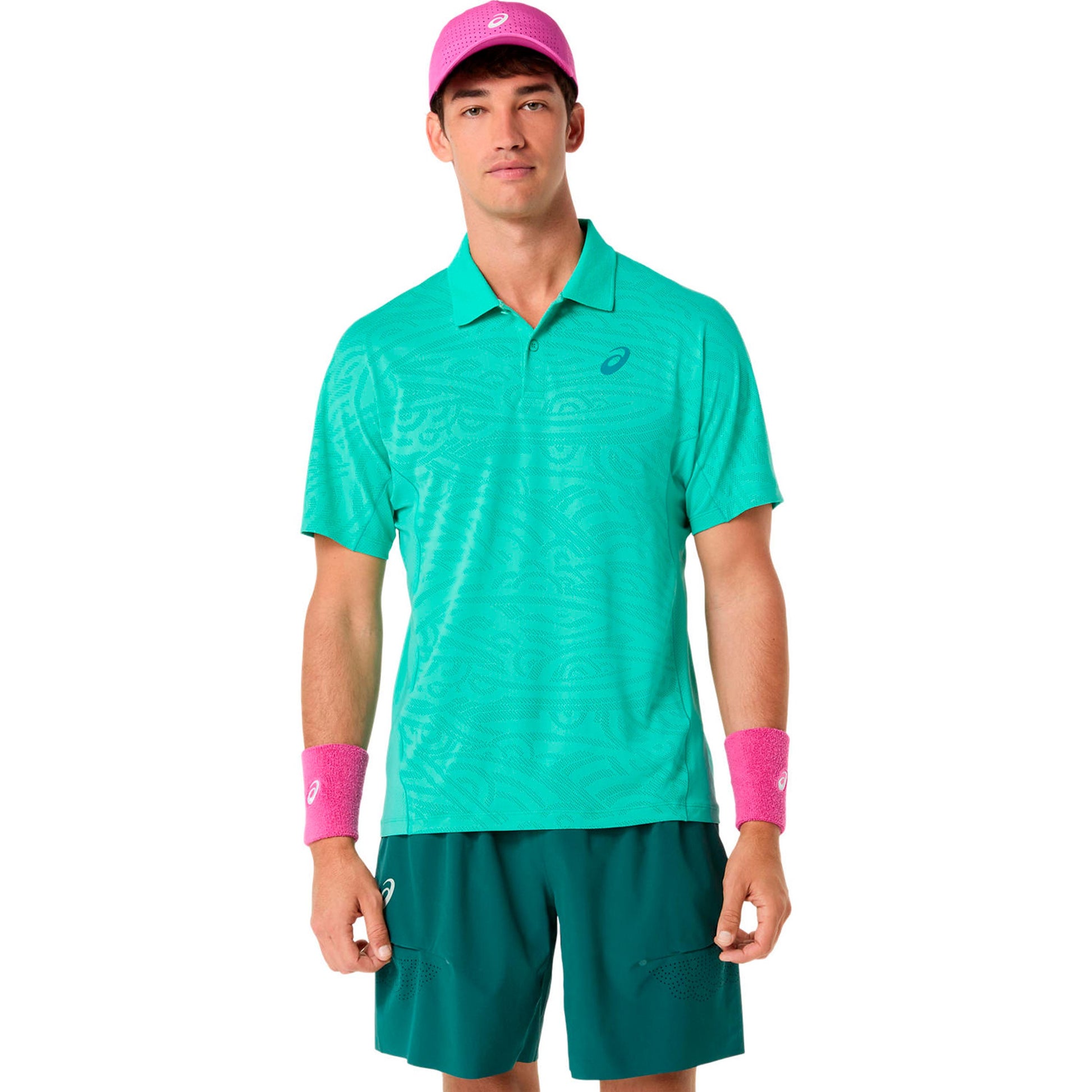 ASICS Match Jacquard    Polo Mężczyźni - zieleń