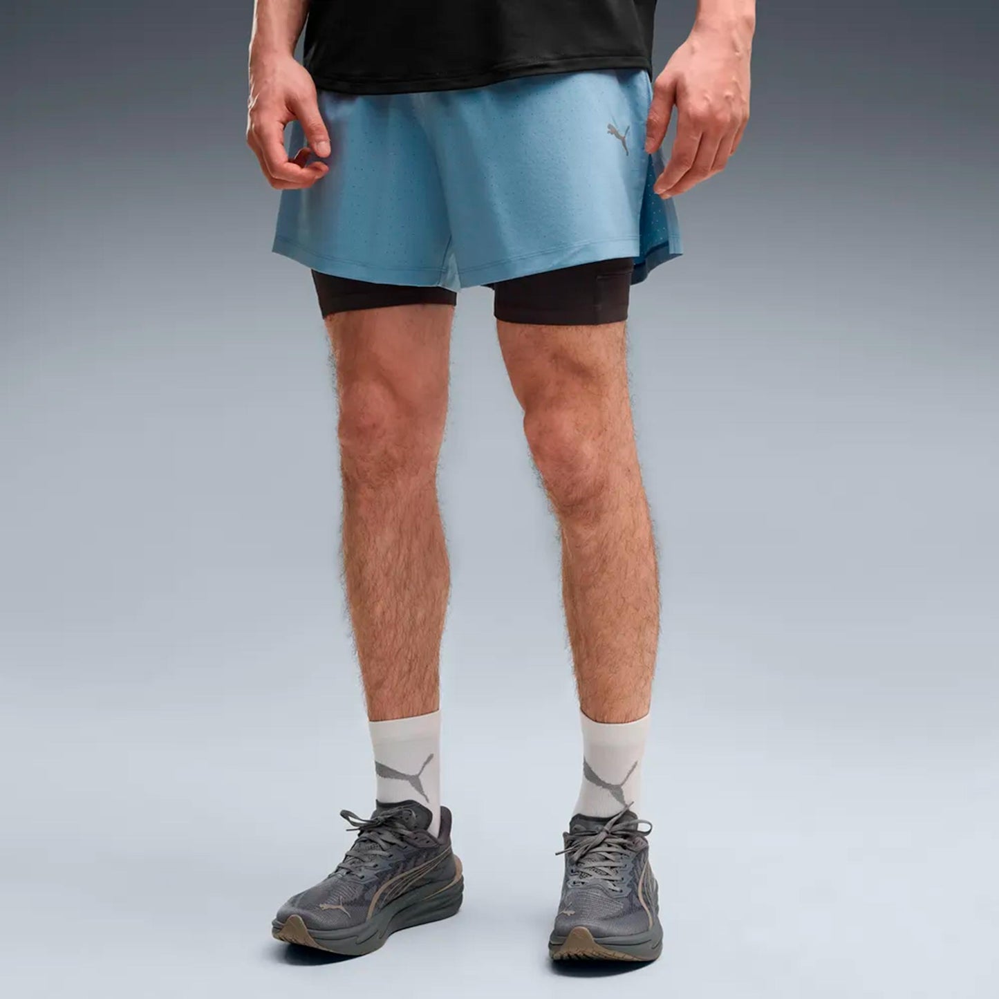 Puma Dreamrun DryCell 2in1 5in  Spodenki do biegania Mężczyźni - niebieski
