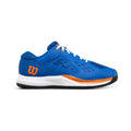Rush Pro Ace Jr buty do tenisa allcourt Dzieci-niebieski, pomarańczowy