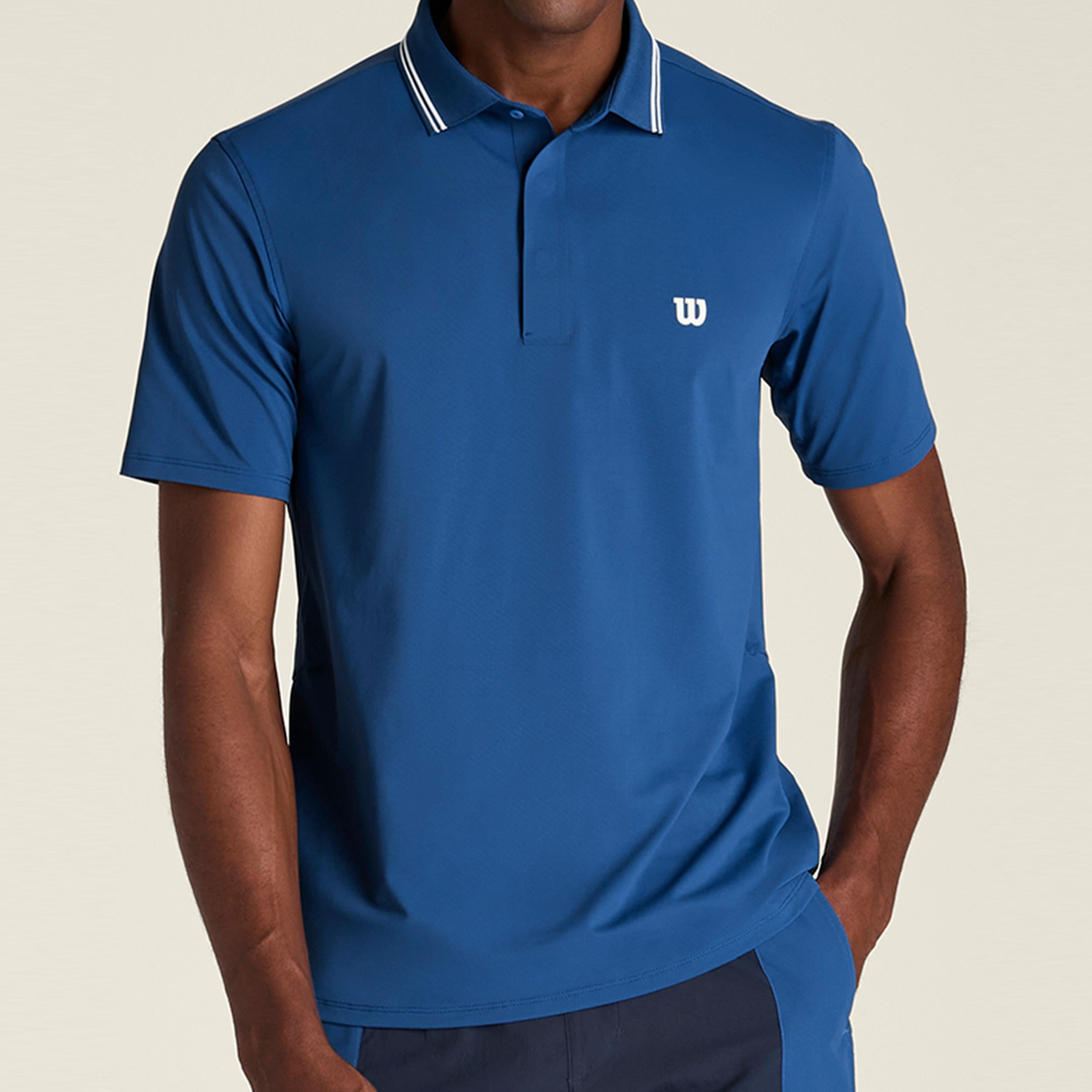 Wilson Challengers Technical Polo Mężczyźni - jasnoniebieski
