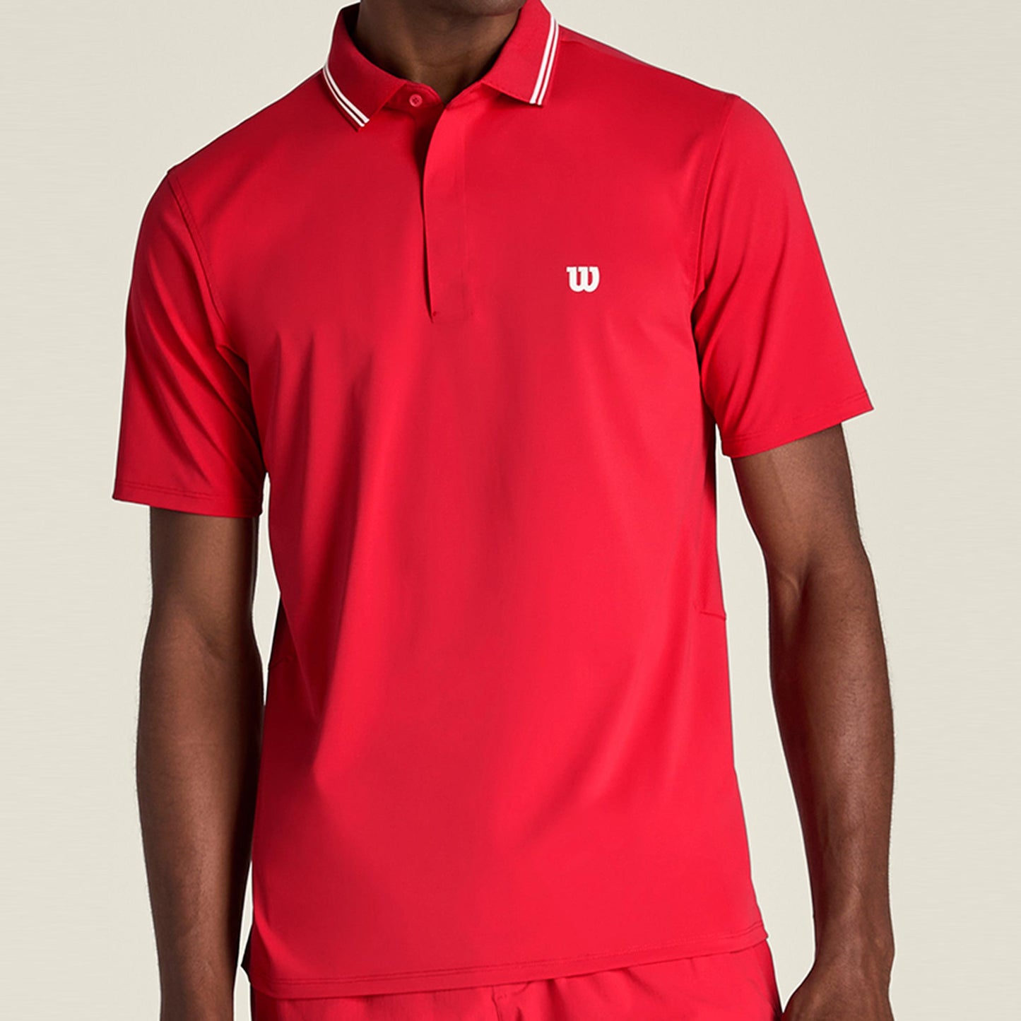 Wilson Challengers Technical Polo Mężczyźni - czerwony
