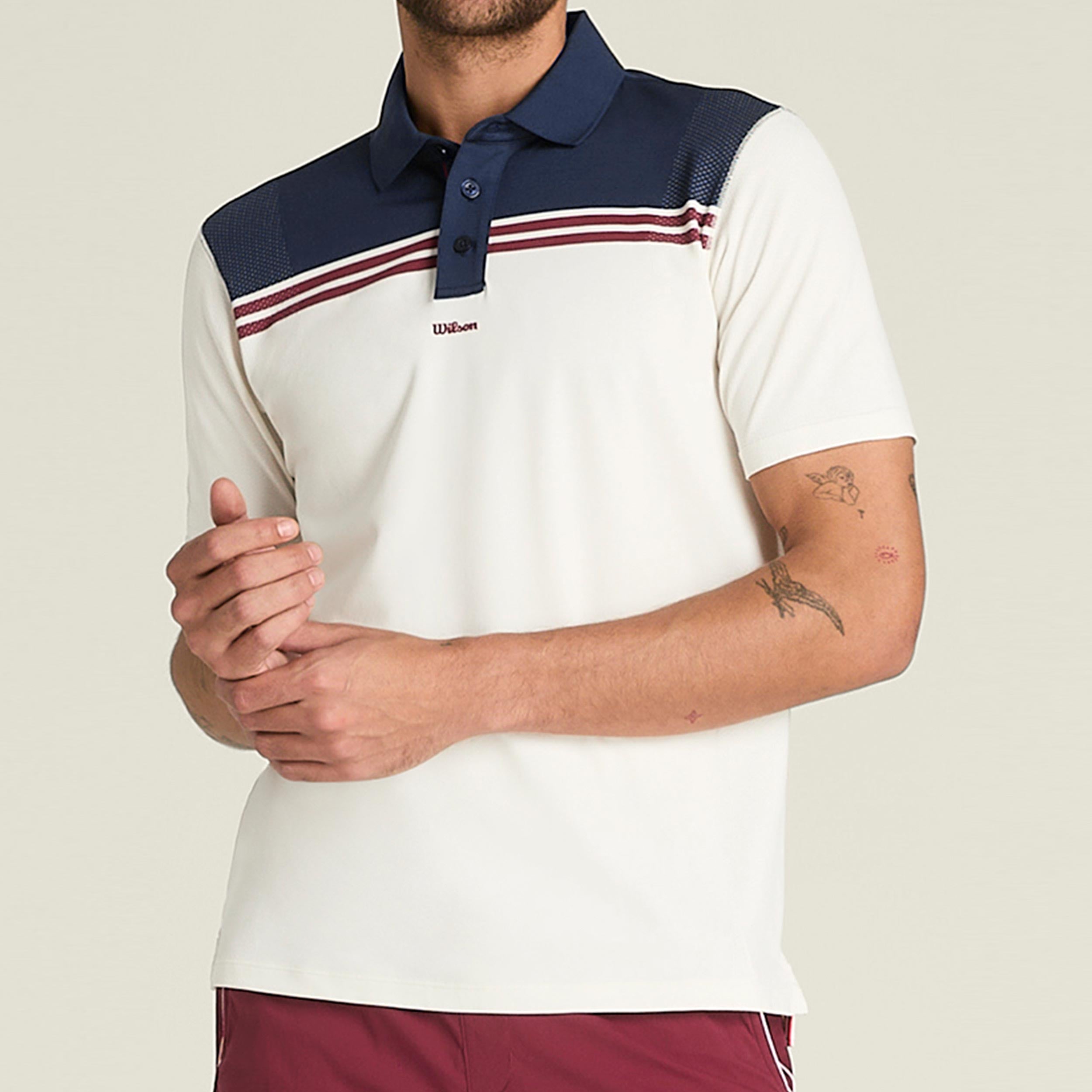 Wilson All Seasons Polo Polo Mężczyźni-piasek