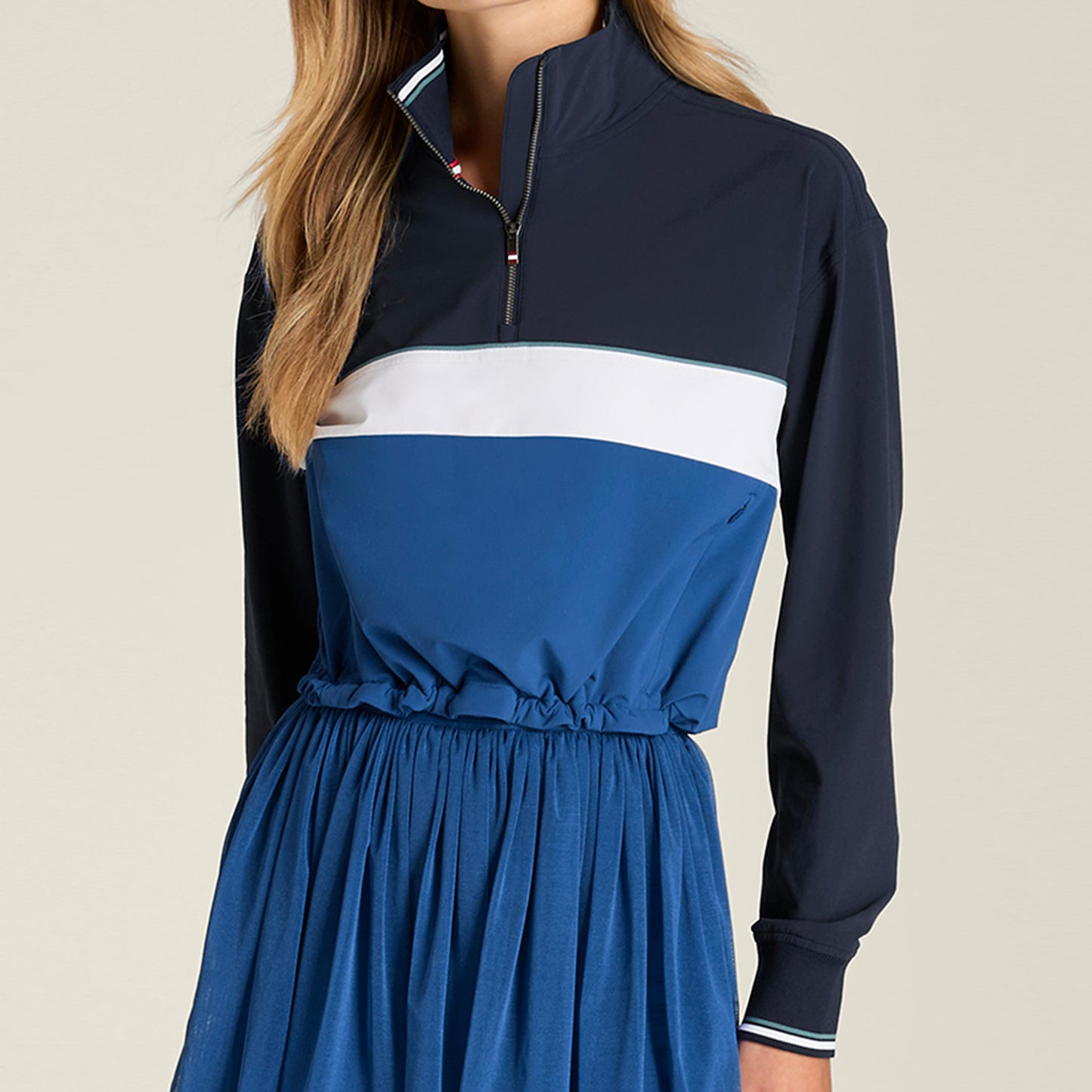 Wilson Davenport Woven Bluza Kobiety - ciemnoniebieski, jasnoniebieski