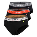 Essential Cotton Stretch Brief Bokserki sportowe - Opakowanie 3 szt. Mężczyźni-czarny, czerwony