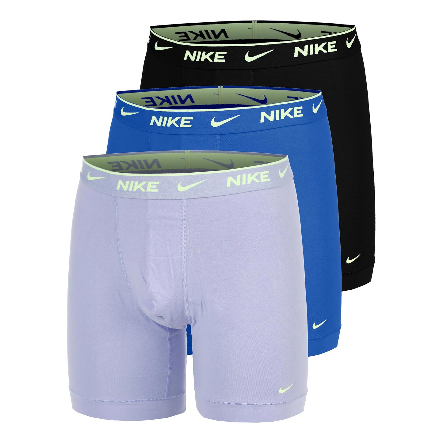 Nike Essential Cotton Stretch Bokserki sportowe Opakowanie 3 szt. Mężczyźni - liliowy, niebieski