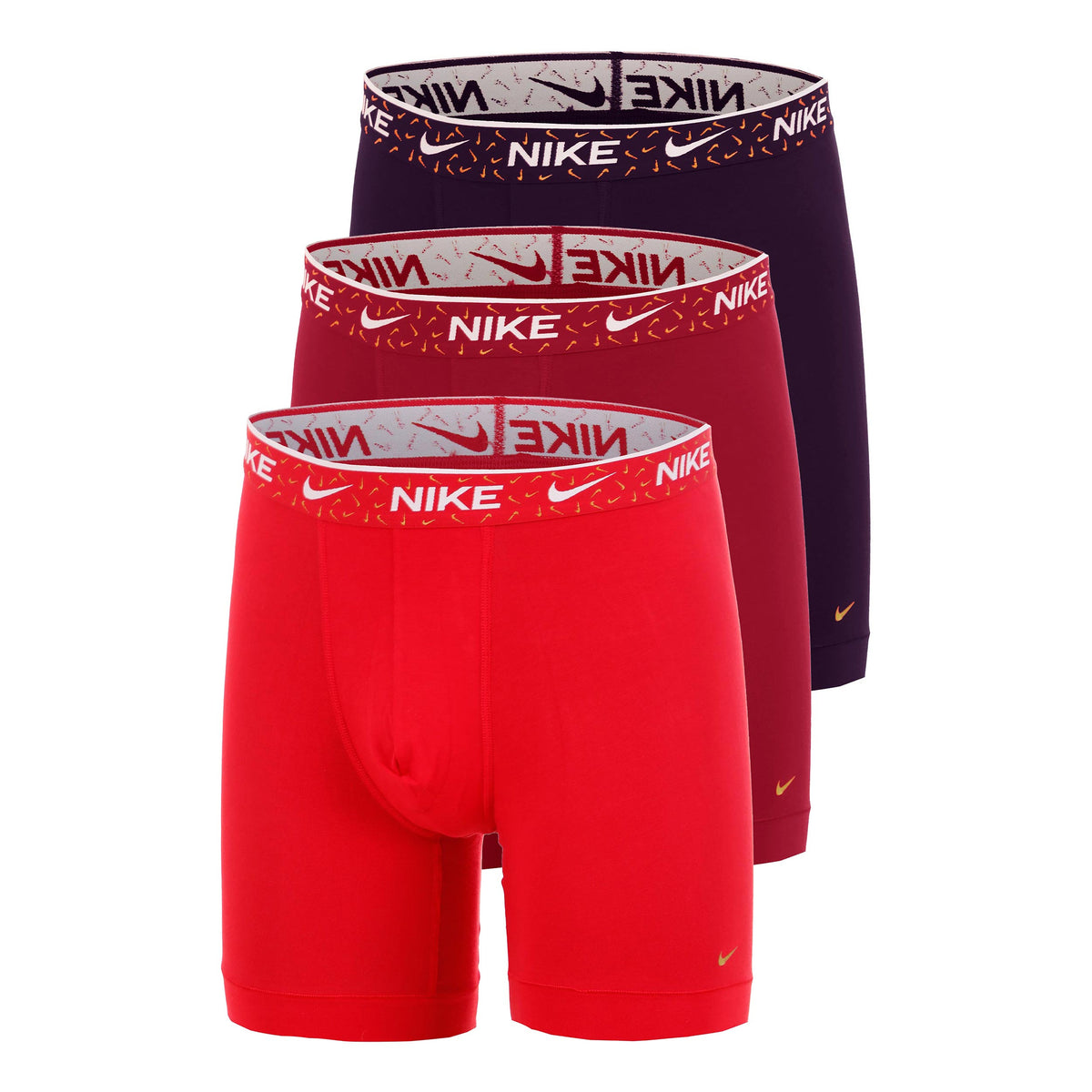 Nike Essential Cotton Stretch Bokserki sportowe Opakowanie 3 szt. Mężczyźni - rdza