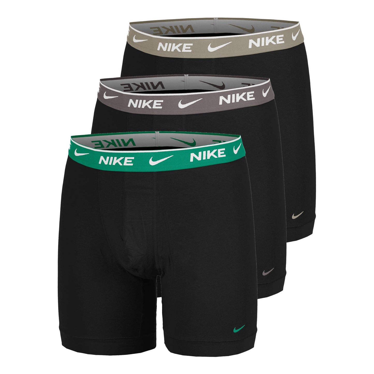 Nike Essential Cotton Stretch Bokserki sportowe Opakowanie 3 szt. Mężczyźni - oliwka