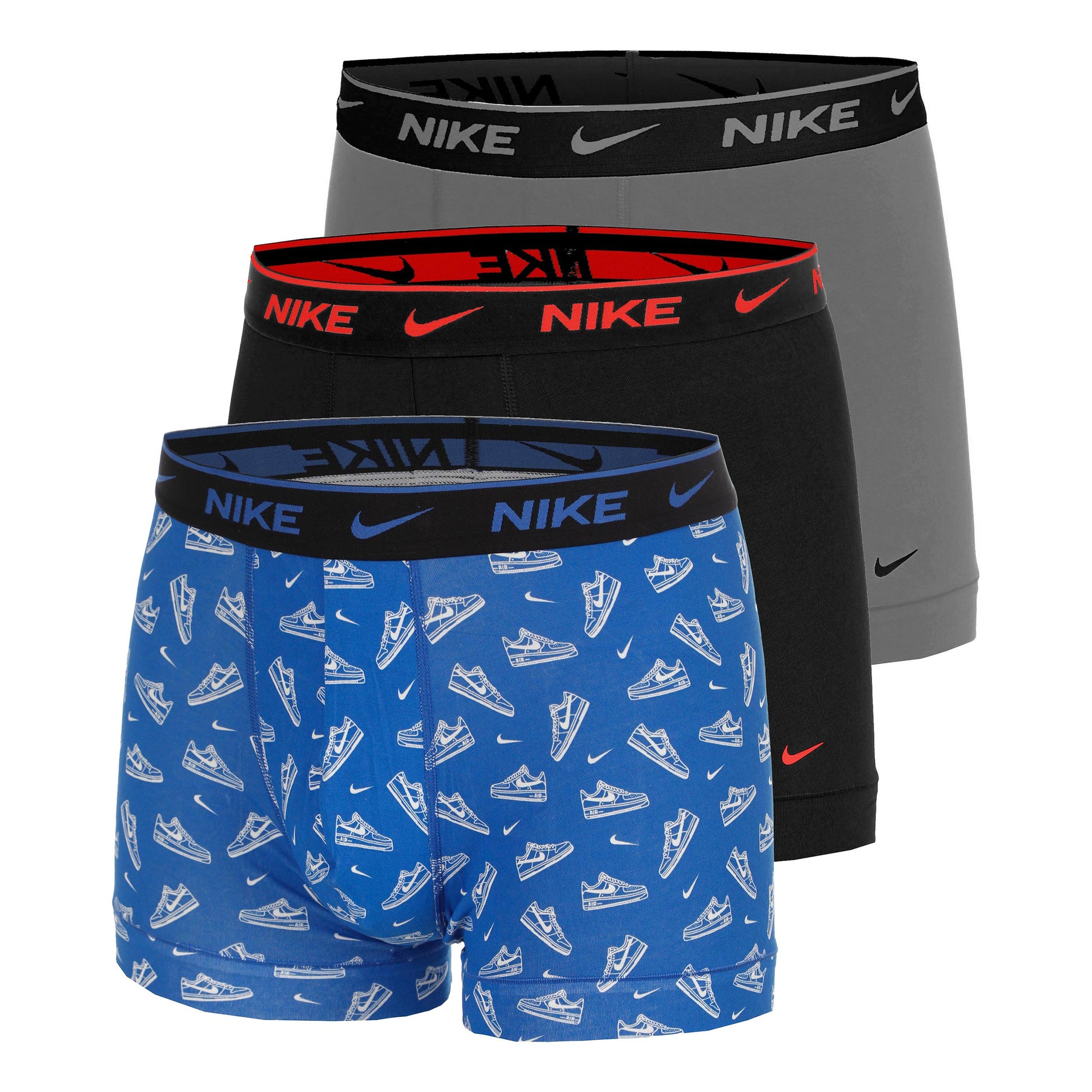 Nike Essential Cotton Stretch Trunk Bokserki sportowe Opakowanie 3 szt. Mężczyźni - jasnoniebieski