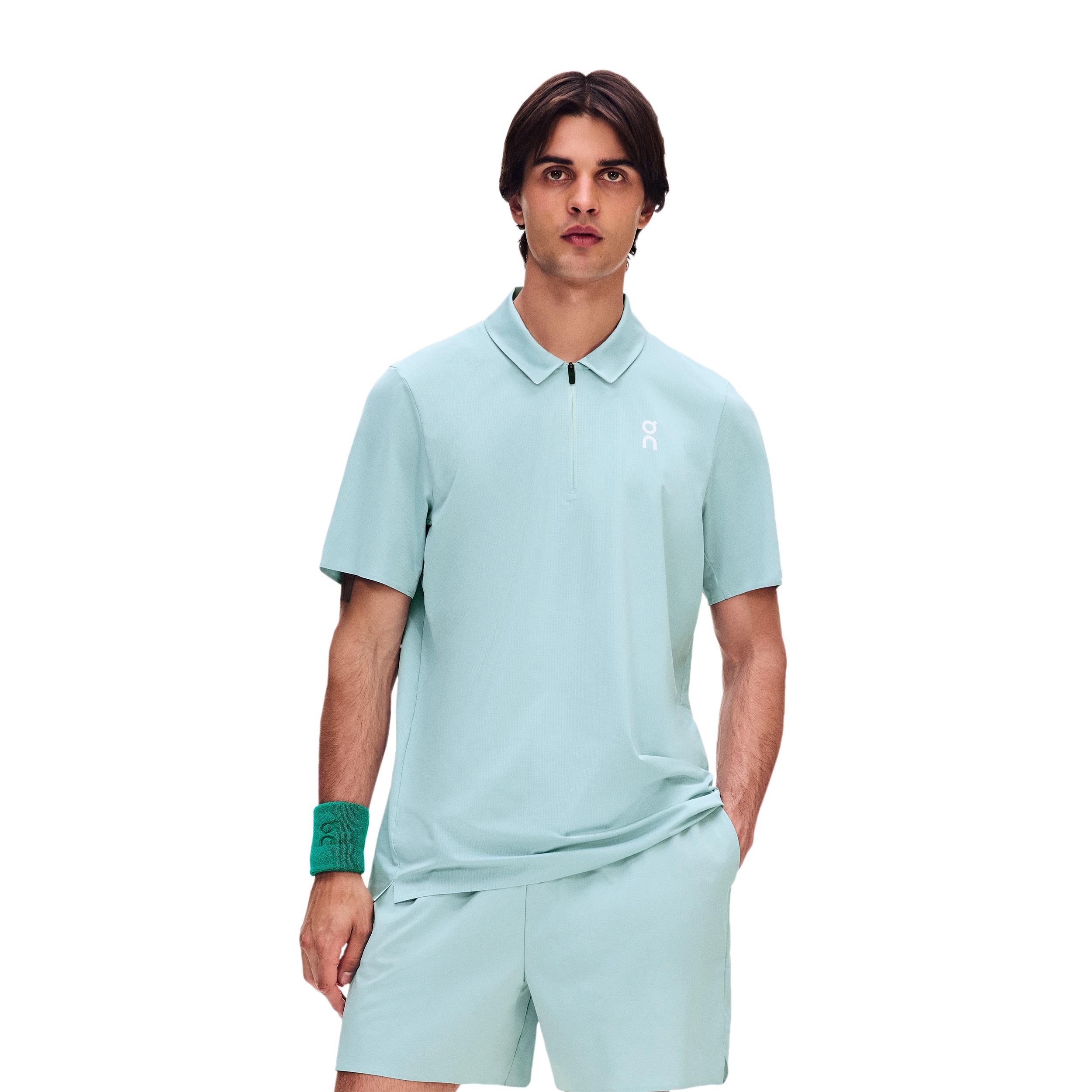 On Court Polo Polo Mężczyźni - niebiesko-szary