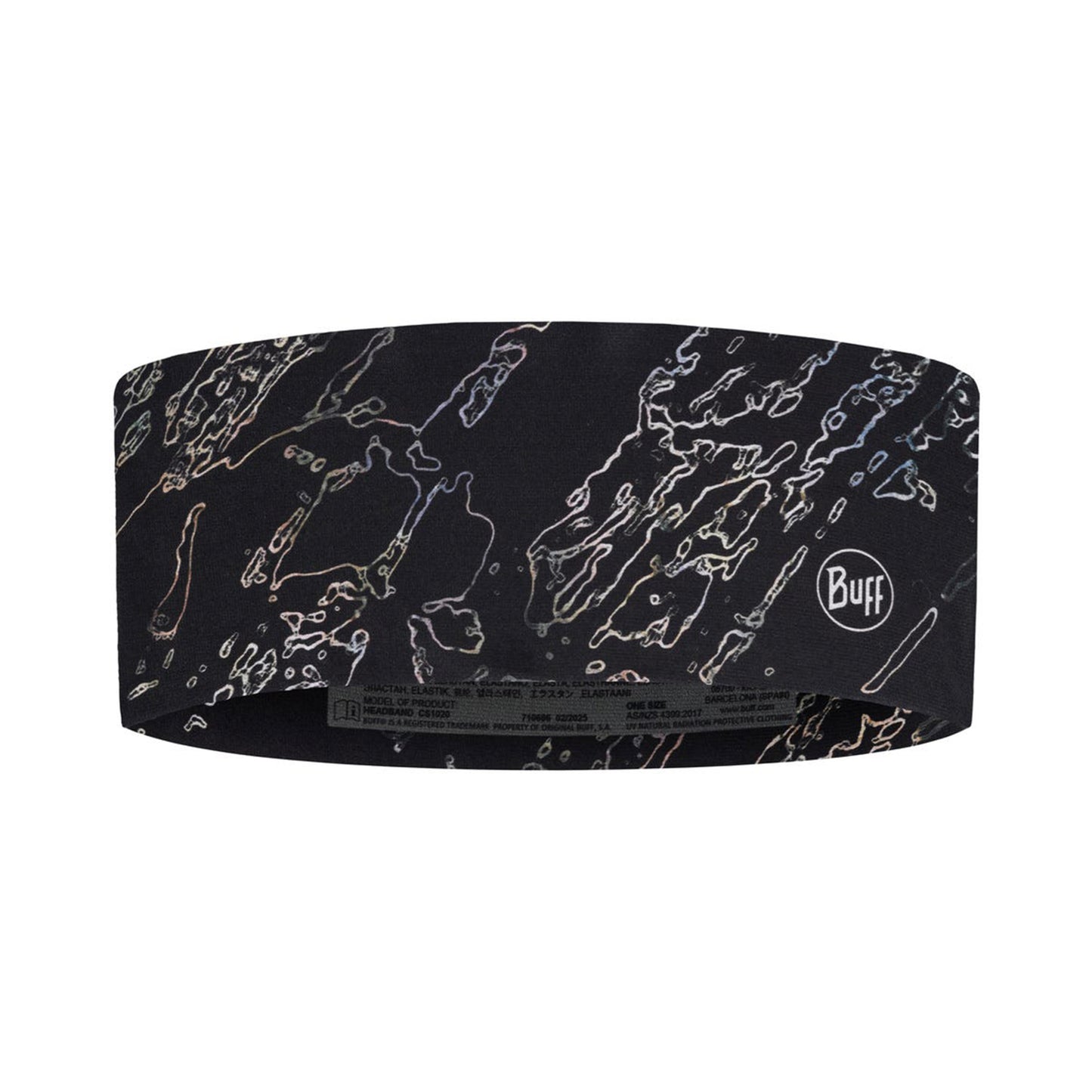 Buff CoolNet UV® Wide Opaska na głowę Unisex-czarny