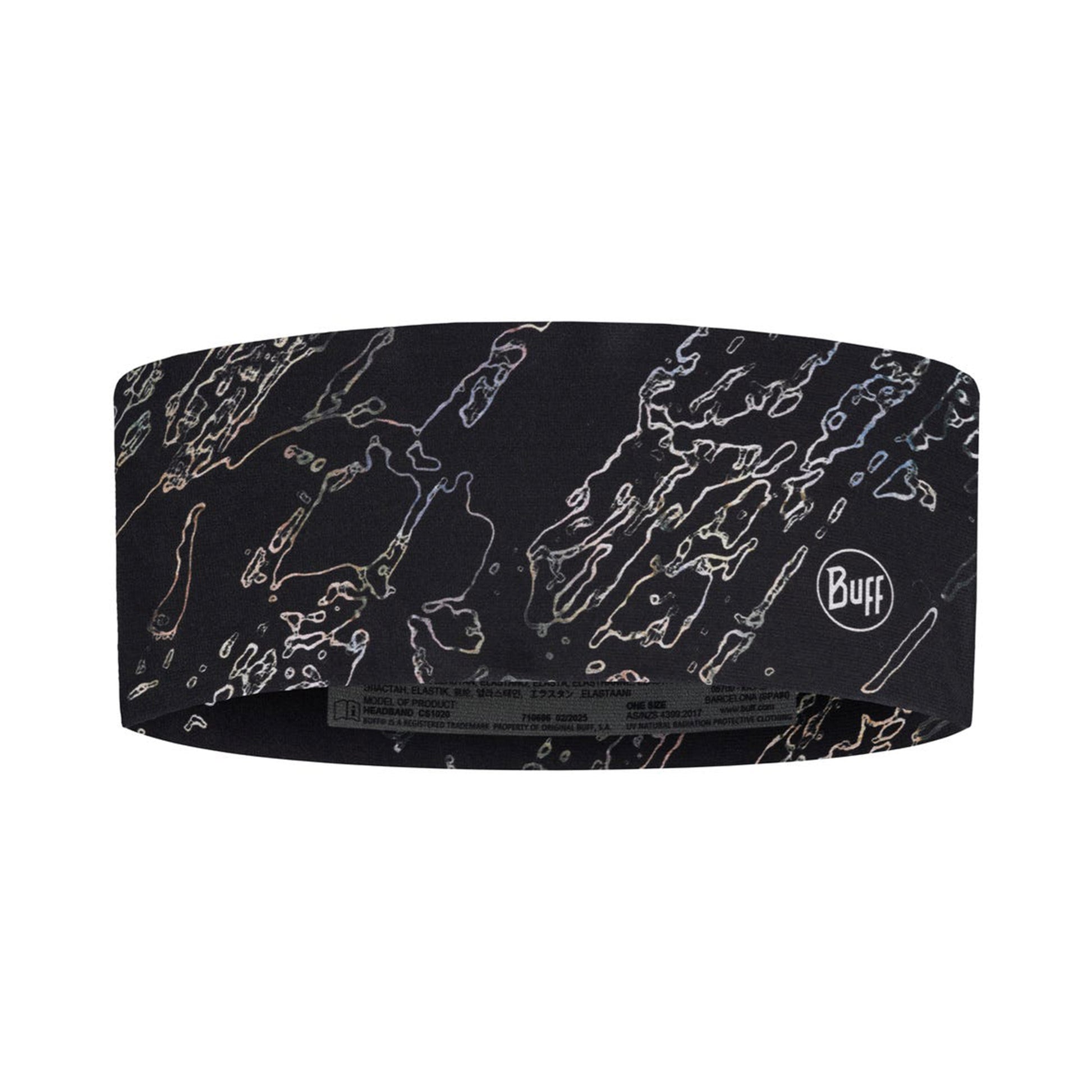 Buff CoolNet UV® Wide Opaska na głowę Unisex-czarny
