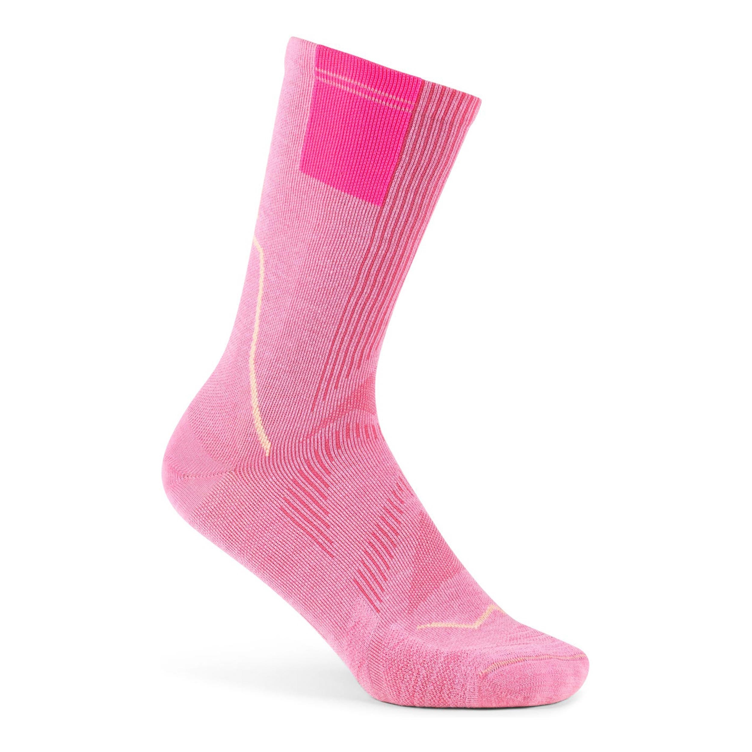Buff Coolnet Crew  Skarpety do biegania Unisex-różowy