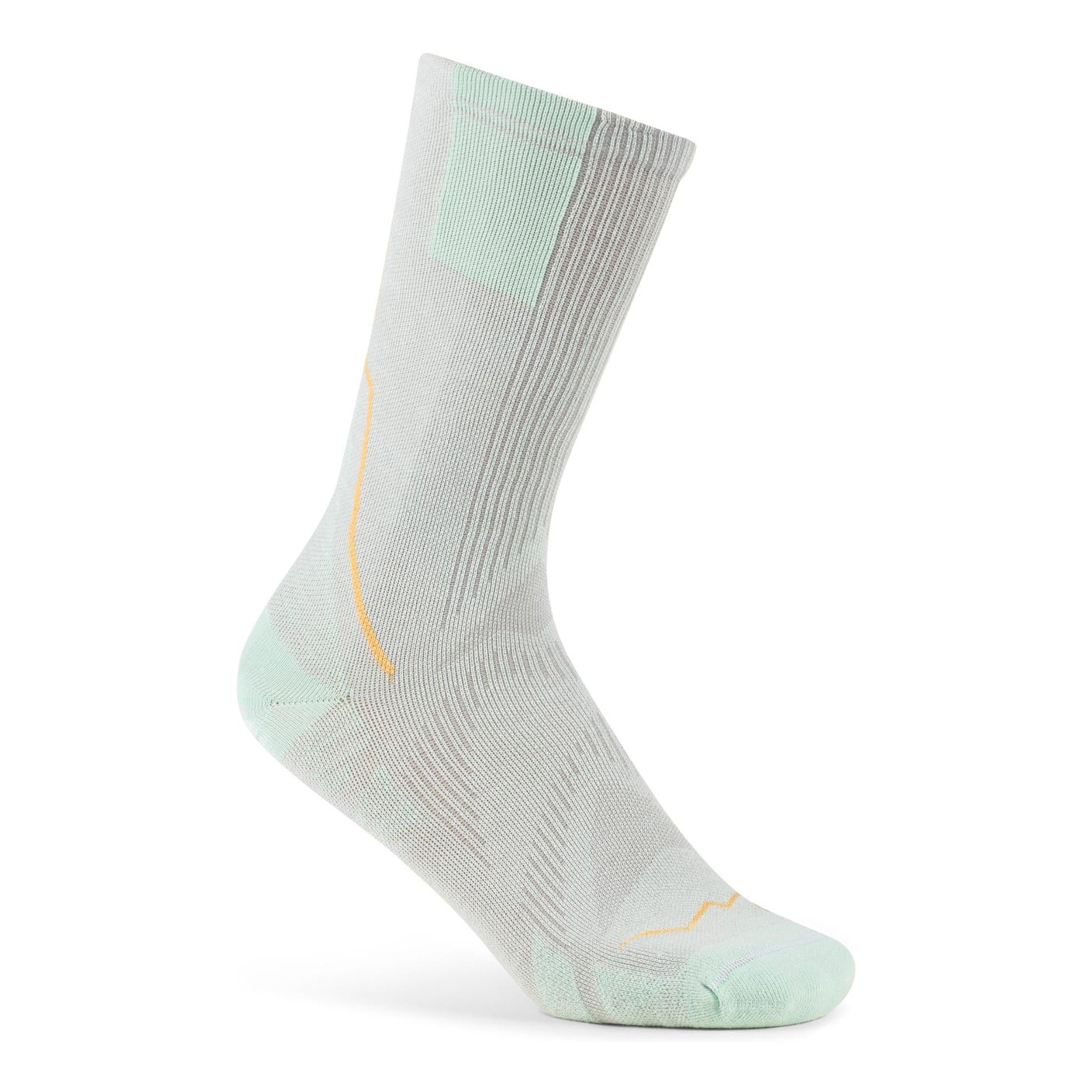 Buff Coolnet Crew  Skarpety do biegania Unisex-zieleń, wielokolorowy