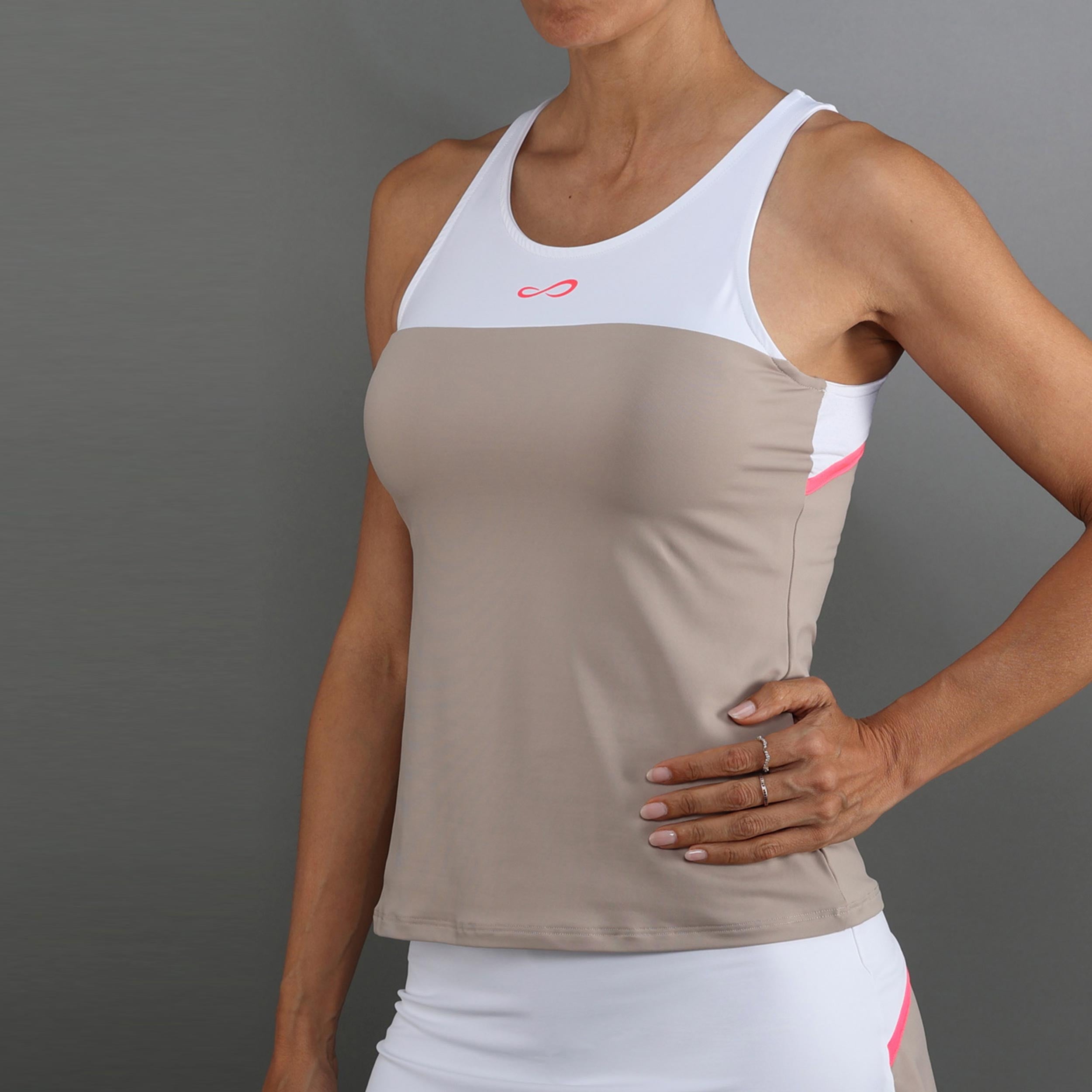 Endless Bloom Tank top Kobiety-beż, biały