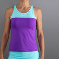 Bloom Tank top Kobiety-fioletowy, turkus
