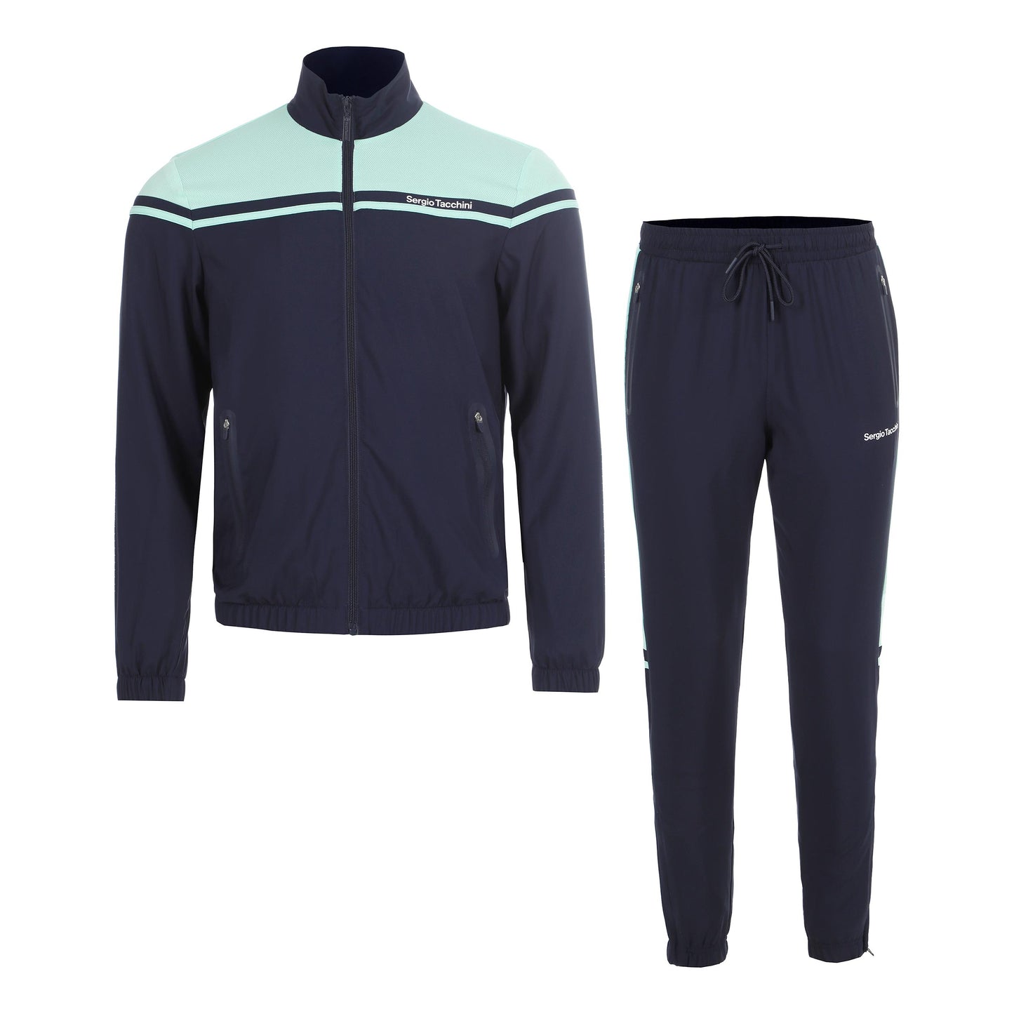 Sergio Tacchini Riflesso Dres Mężczyźni - ciemnoniebieski, zieleń