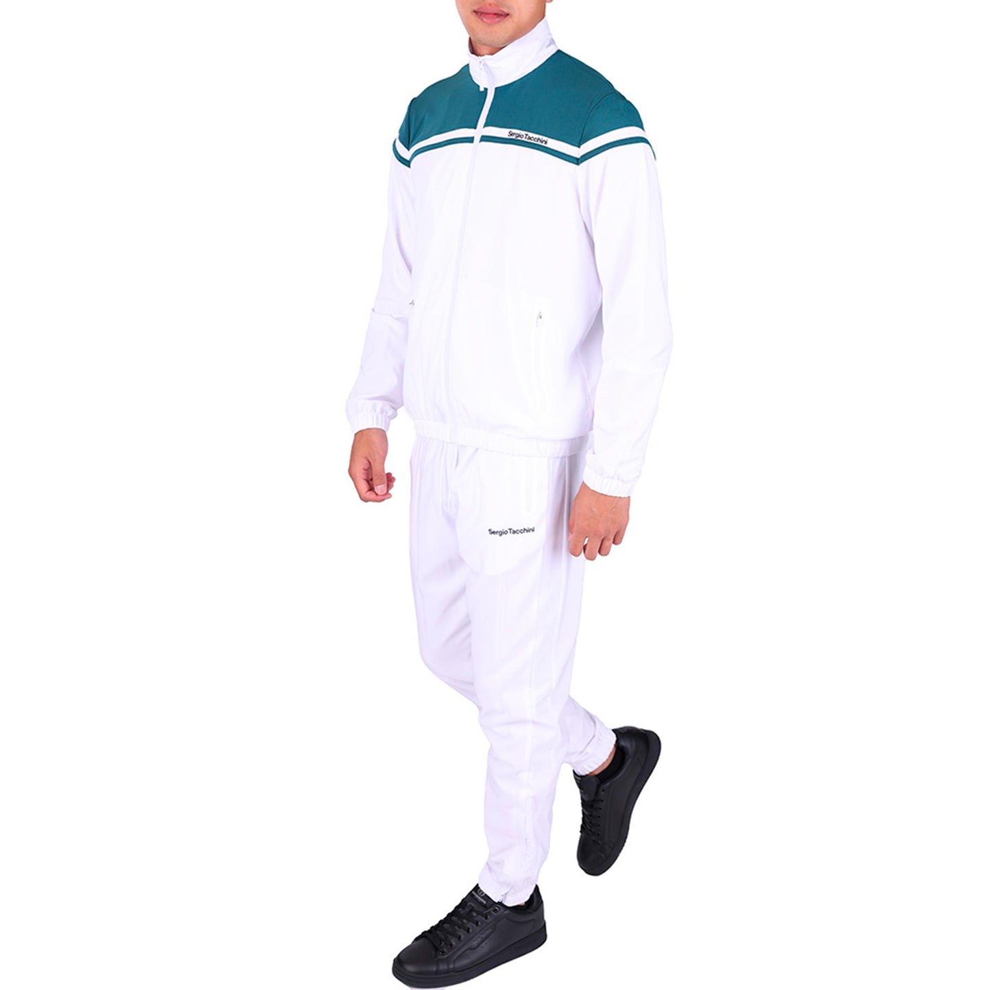 Sergio Tacchini Riflesso Dres Mężczyźni - biały, petrol
