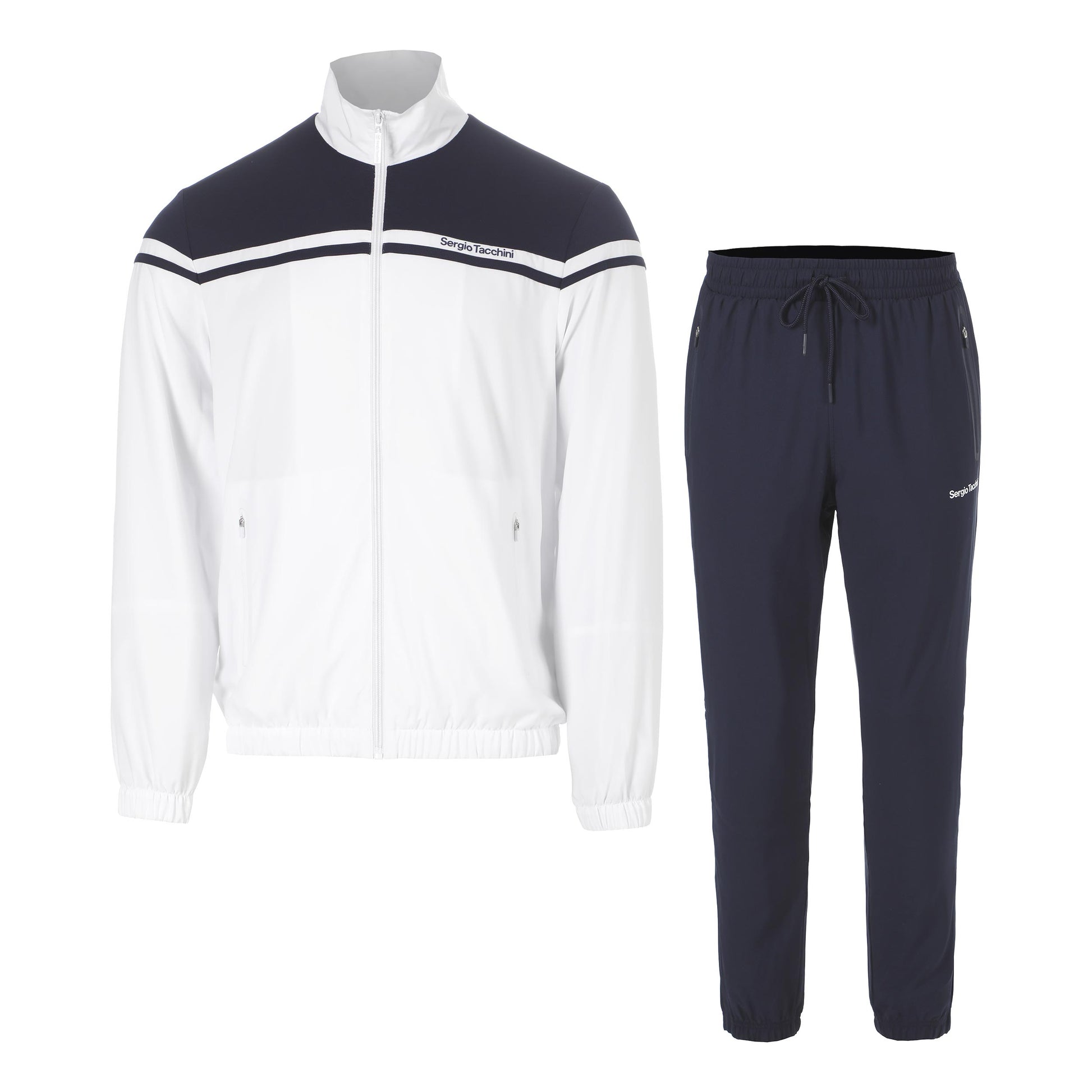 Sergio Tacchini Riflesso Dres Mężczyźni - ciemnoniebieski, biały