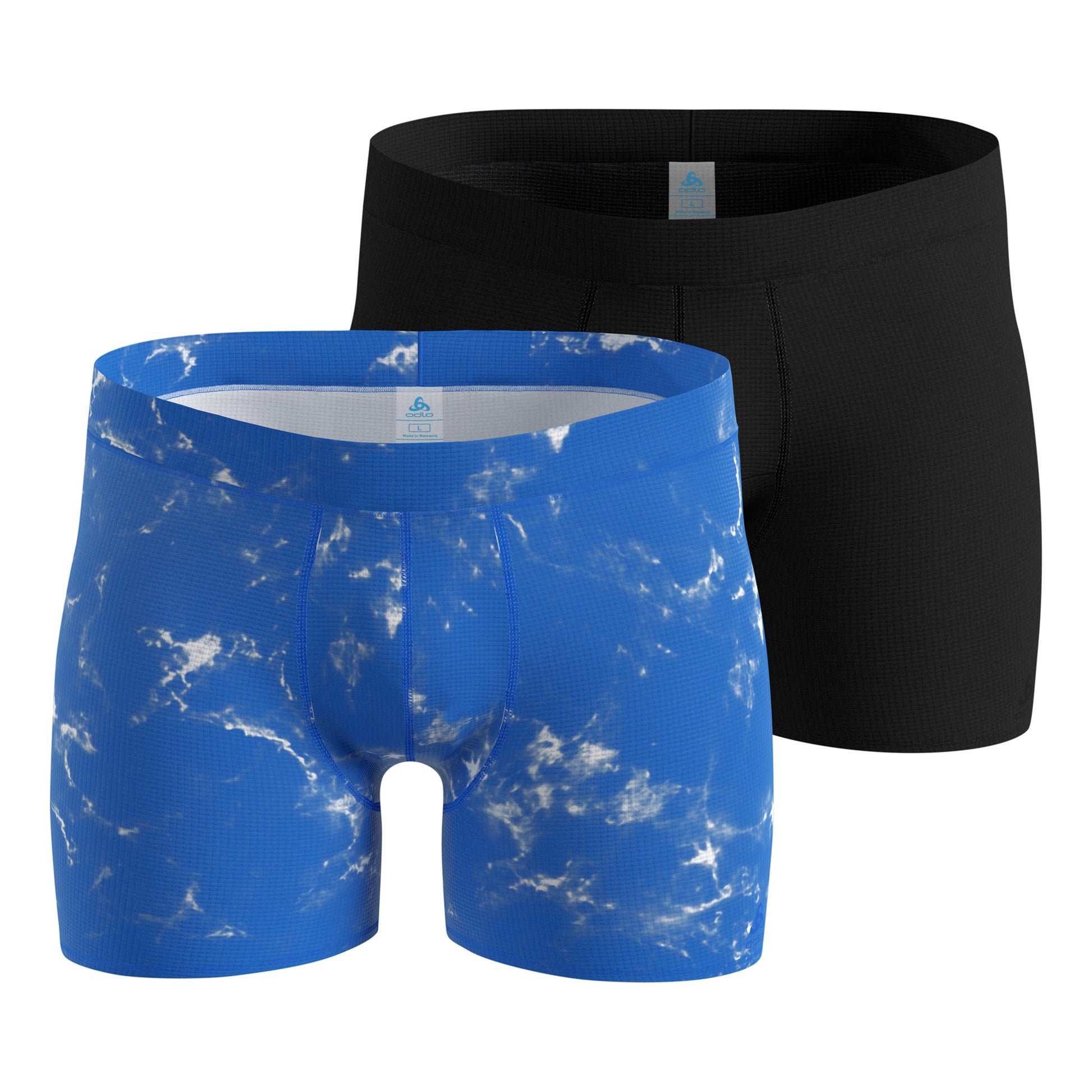 Odlo Active Light Graphic 2 pack Bokserki sportowe Mężczyźni-niebieski, czarny