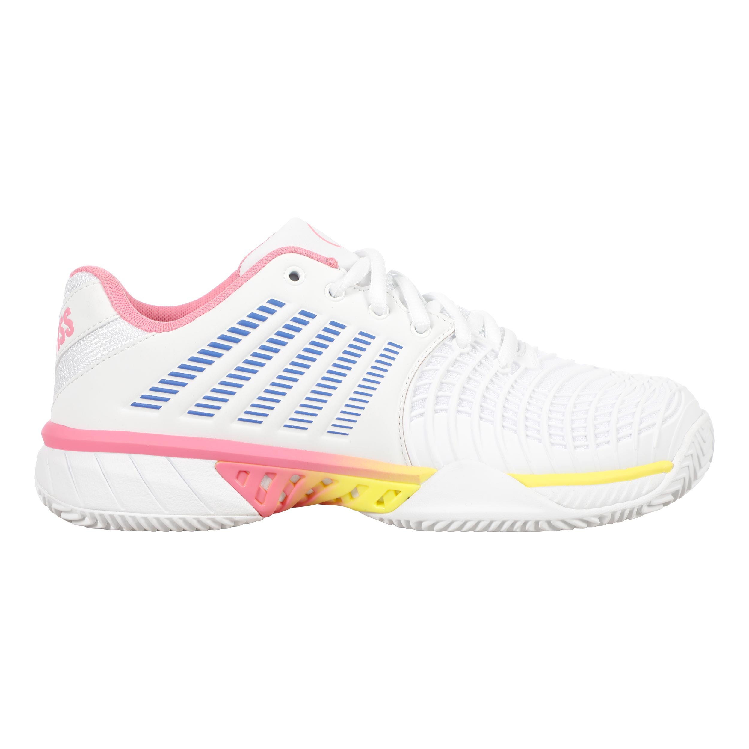 K-Swiss Express Light 3 x Quiet Please buty do tenisa ziemnego Kobiety - biały, żółty