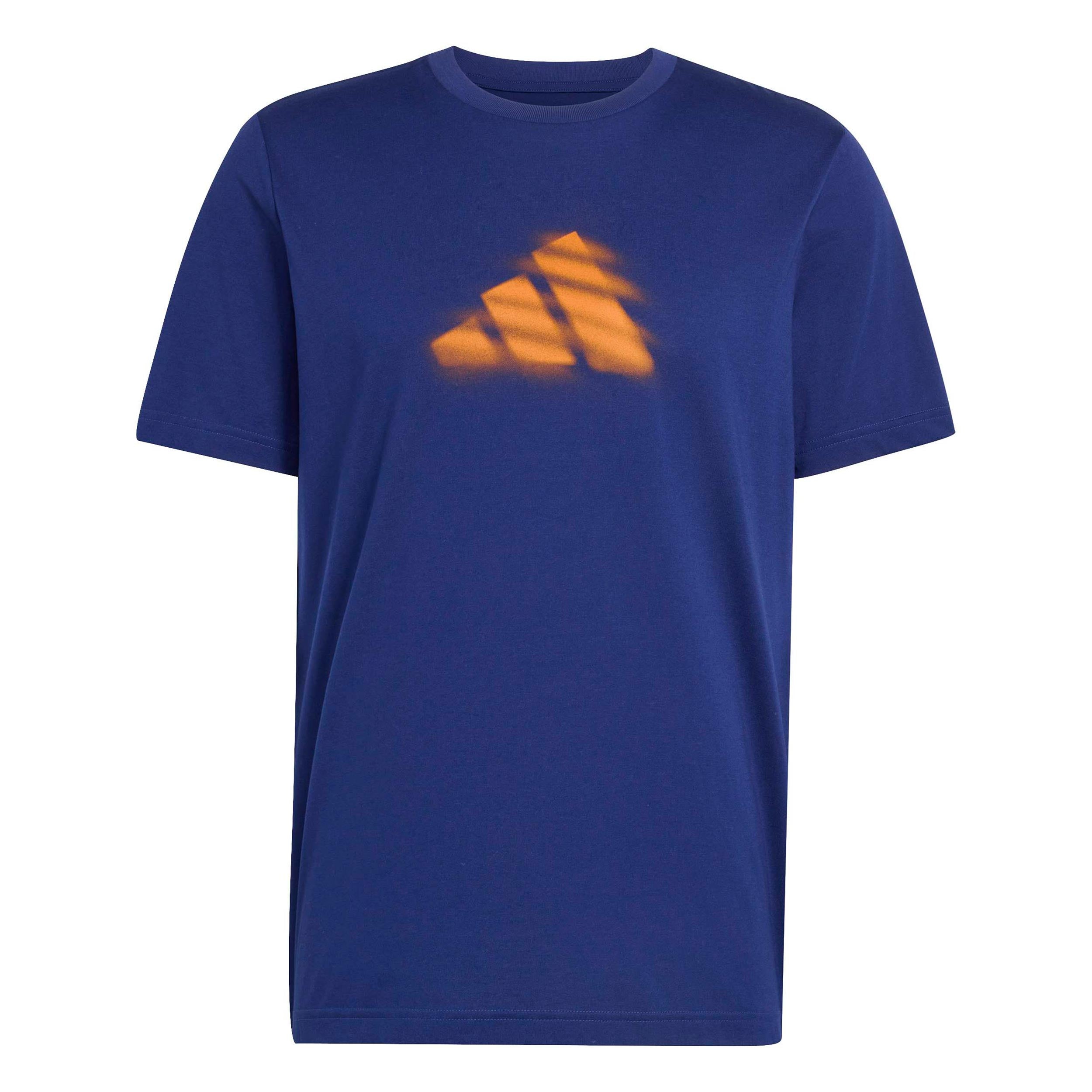 adidas Clay Koszulka Mężczyźni - ciemnoniebieski, rdza