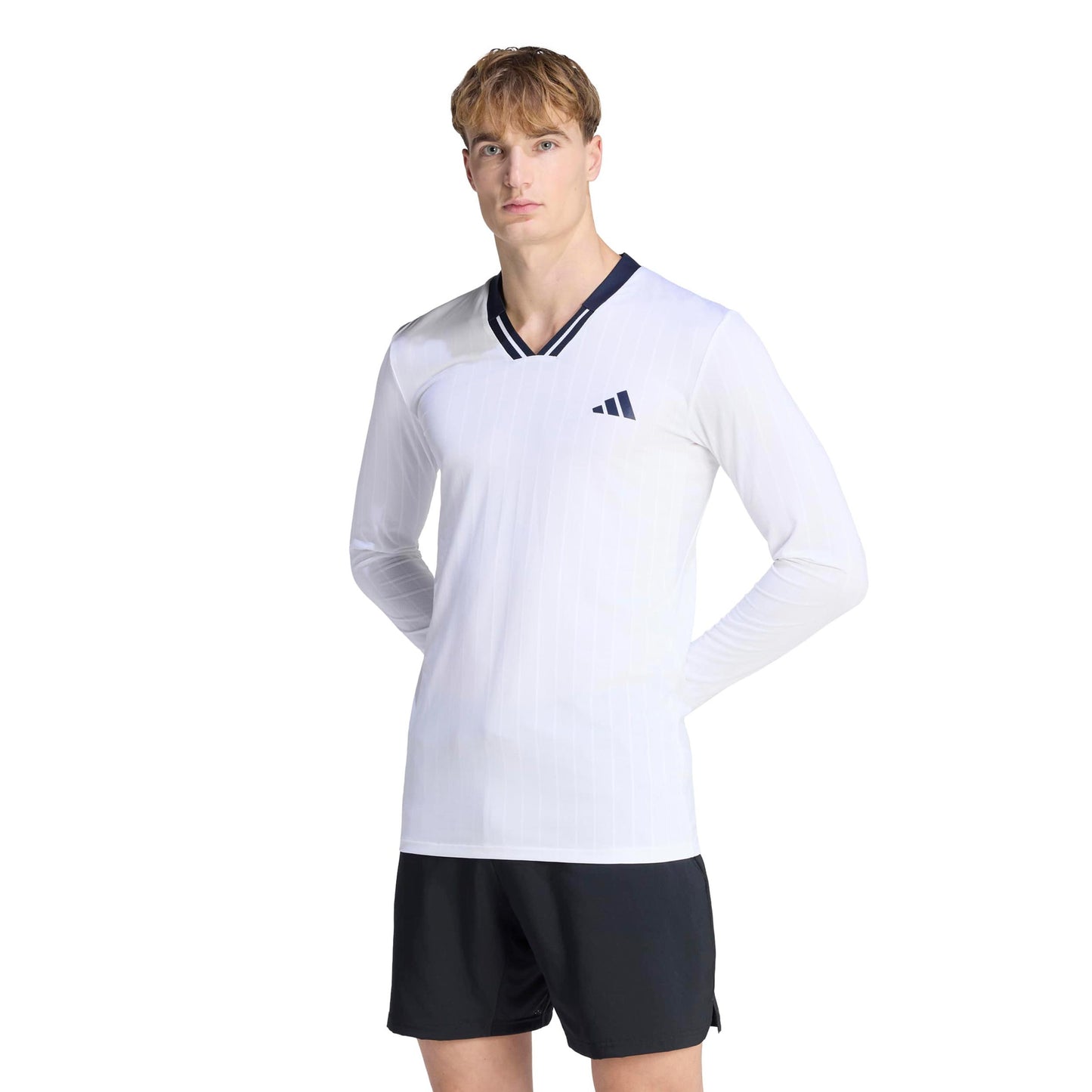 adidas Wow Top Długi Rękaw Mężczyźni - biały, czarny