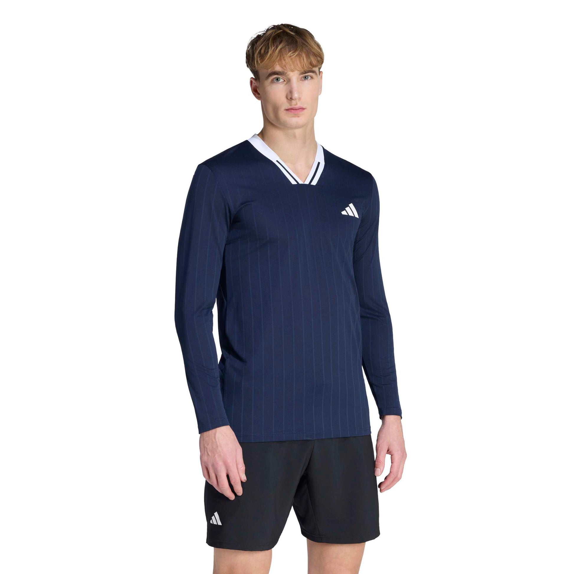 adidas Wow Top Długi Rękaw Mężczyźni - ciemnoniebieski