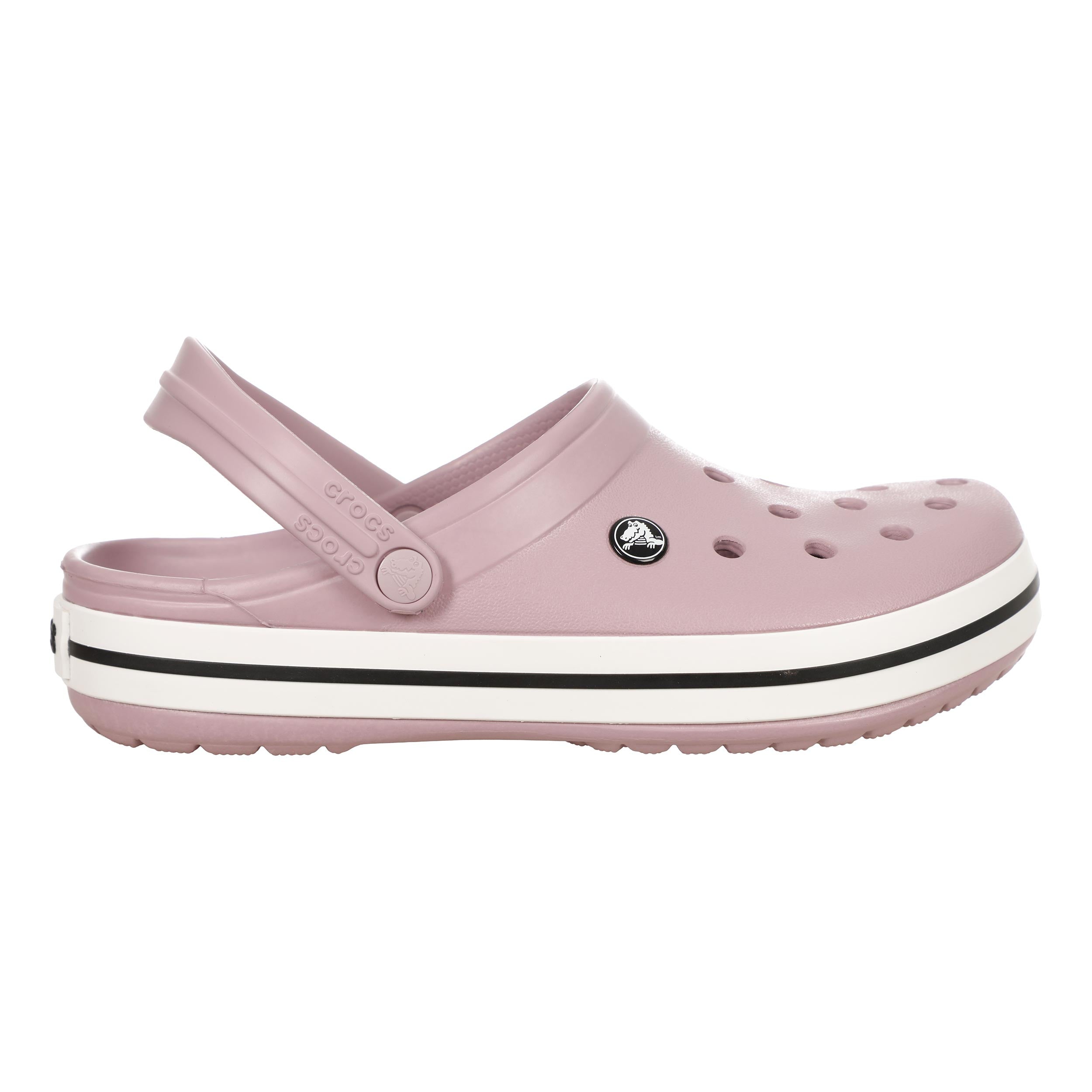 Crocs Crocband Clog Klapki kąpielowe Unisex - liliowy, biały