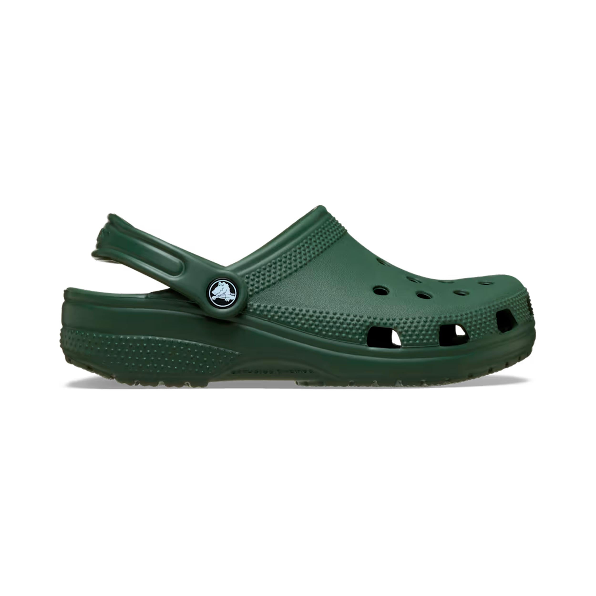Crocs Classic Clog Klapki kąpielowe Dzieci - ciemnozielony