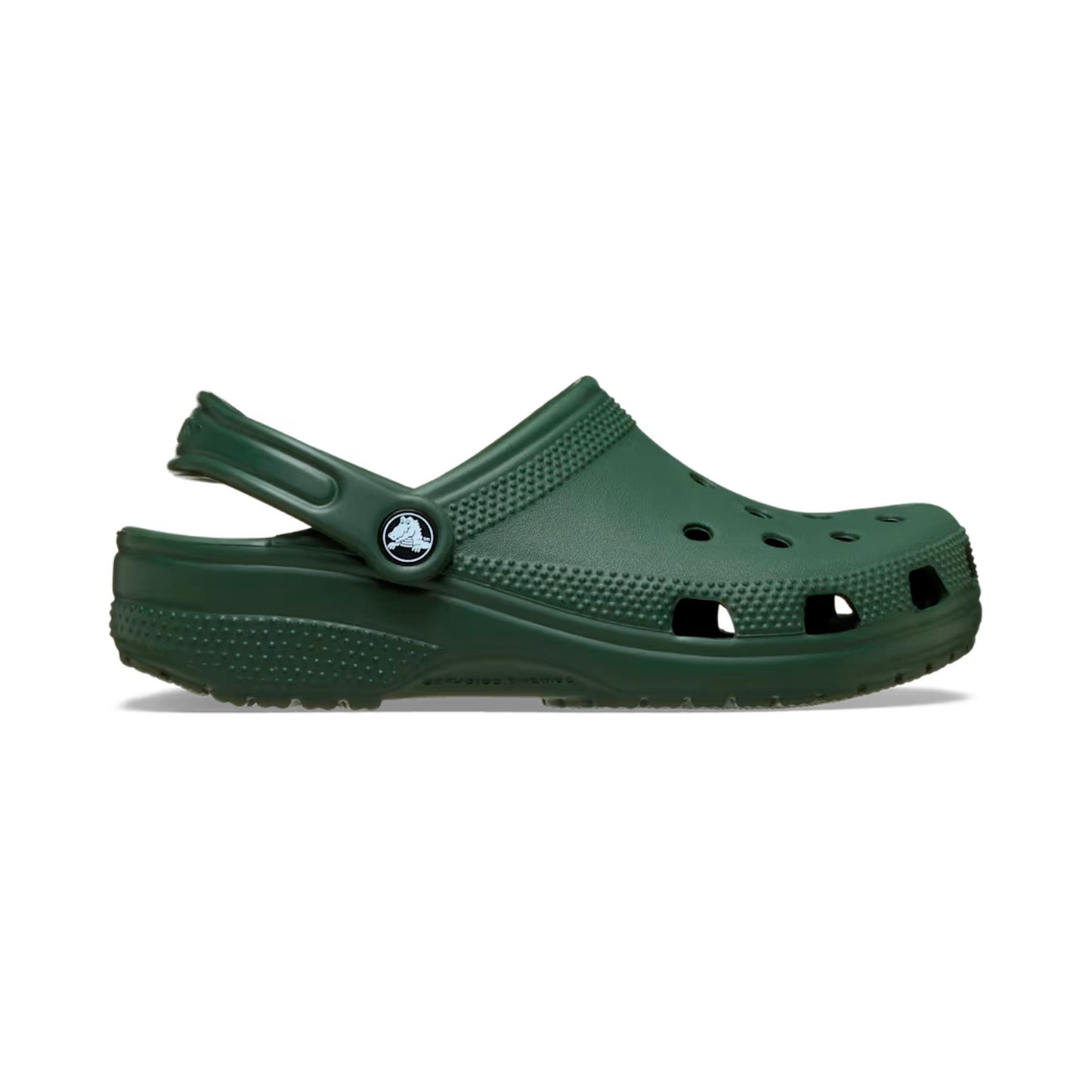 Crocs Classic Clog Klapki kąpielowe Dzieci - ciemnozielony