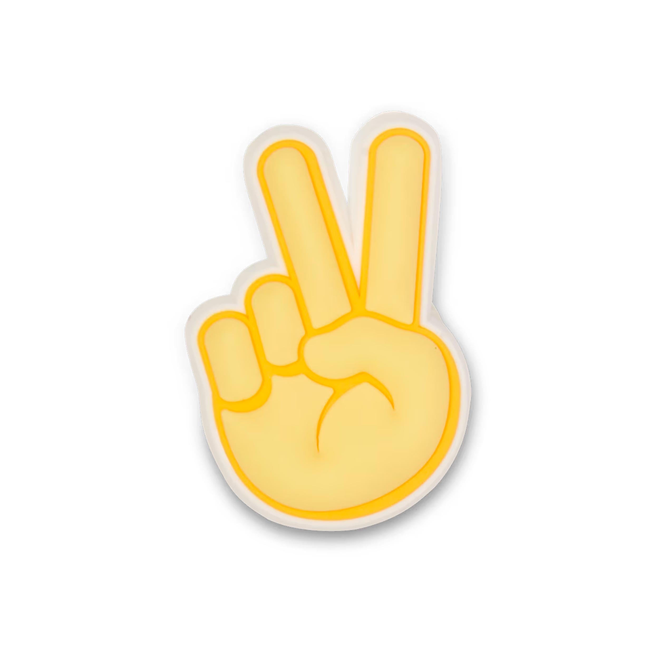 Crocs Peace Hand Sign Inne Unisex - żółty, biały