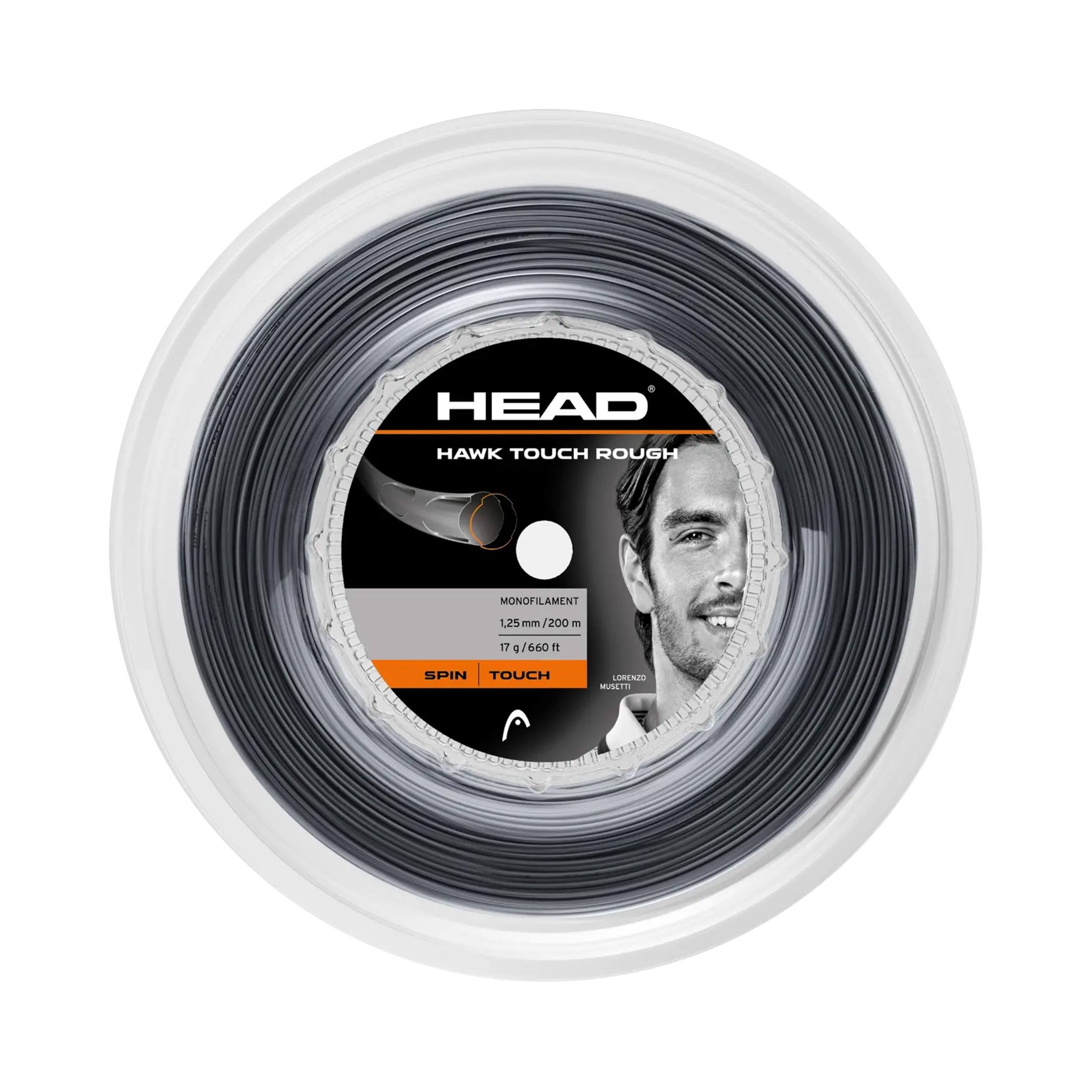 HEAD Hawk Touch Rough Szpula do naciągów 200m - czarny