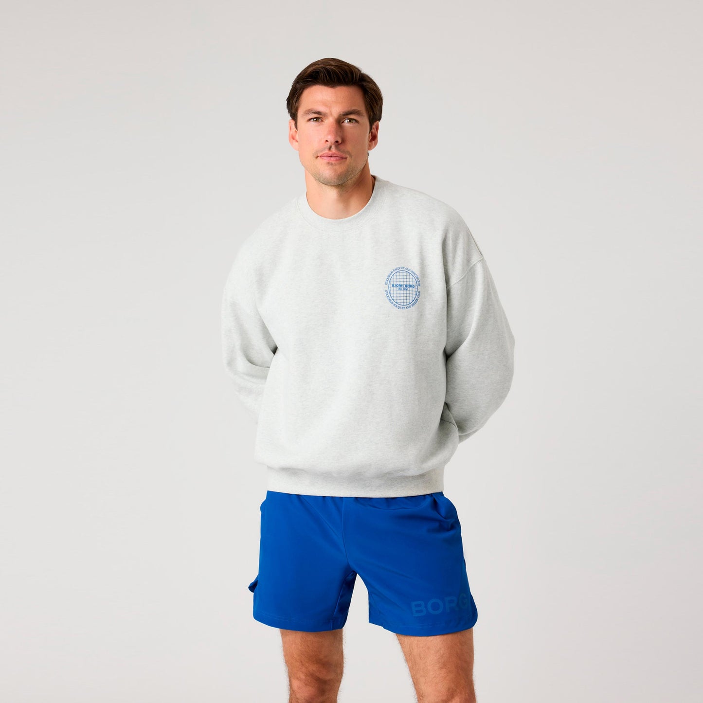 Björn Borg Ace Oversized Bluza Mężczyźni - jasnoszary
