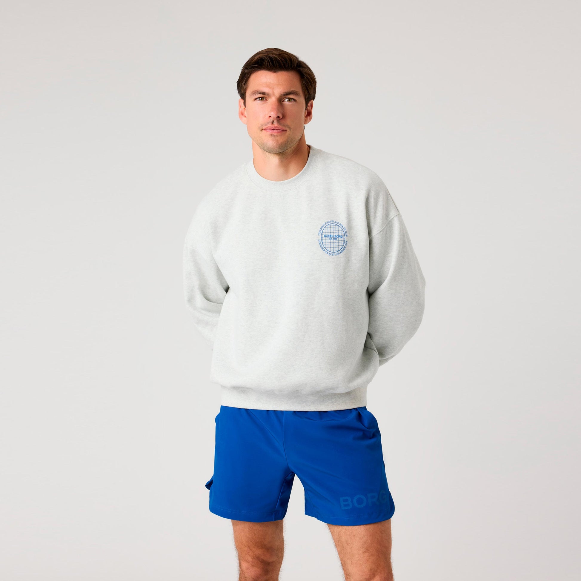 Björn Borg Ace Oversized Bluza Mężczyźni - jasnoszary