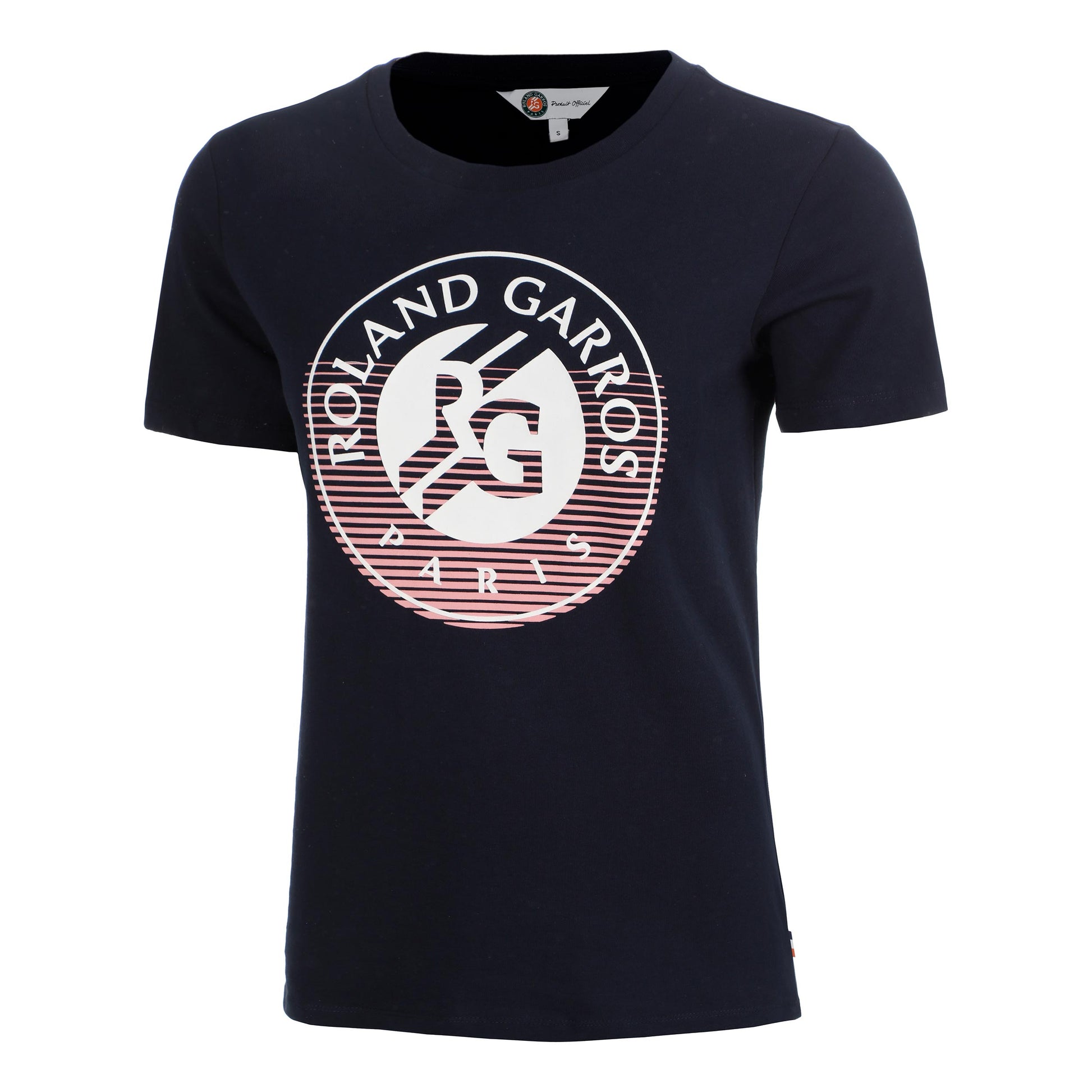 Roland Garros Big Logo Koszulka Kobiety - ciemnoniebieski