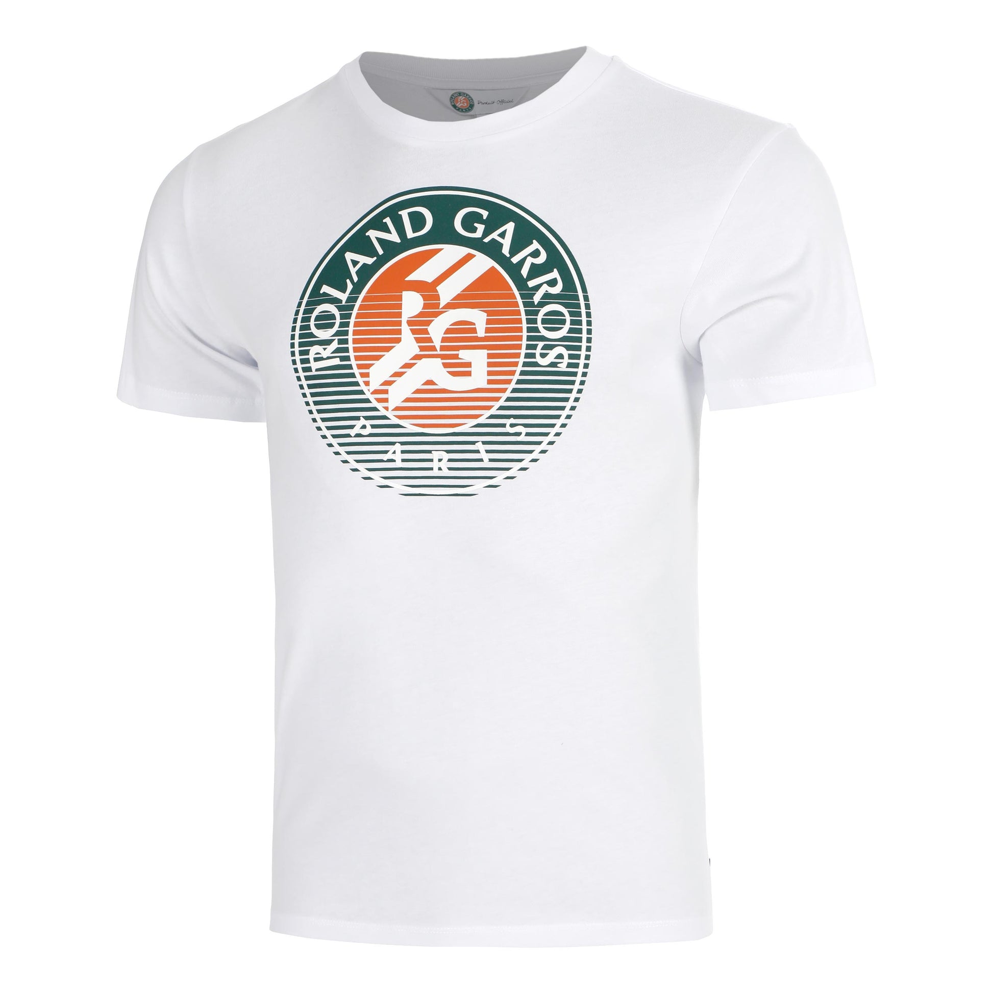 Roland Garros Big Logo Koszulka Mężczyźni - biały