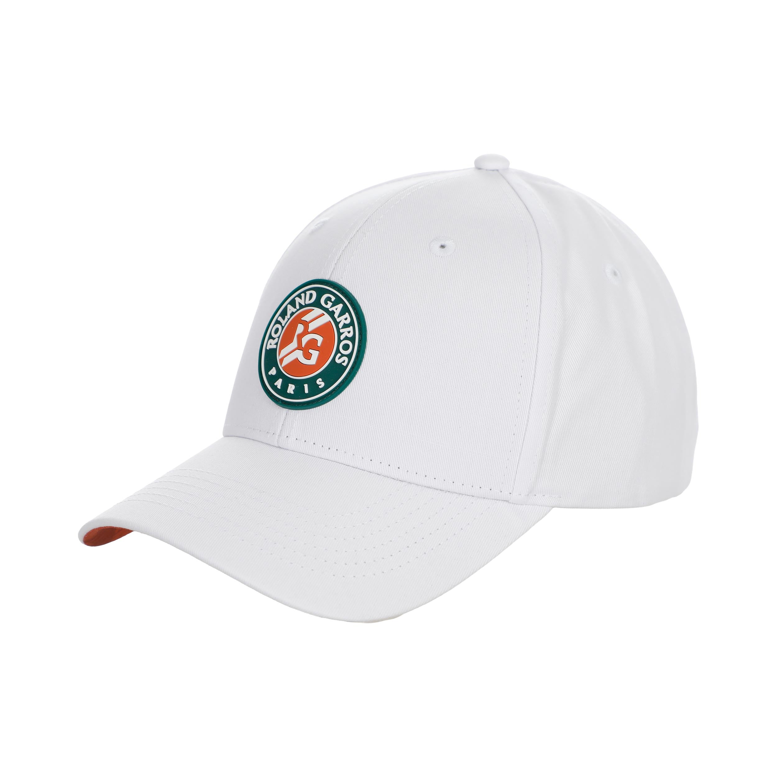 Roland Garros Logo Czapka Mężczyźni - biały