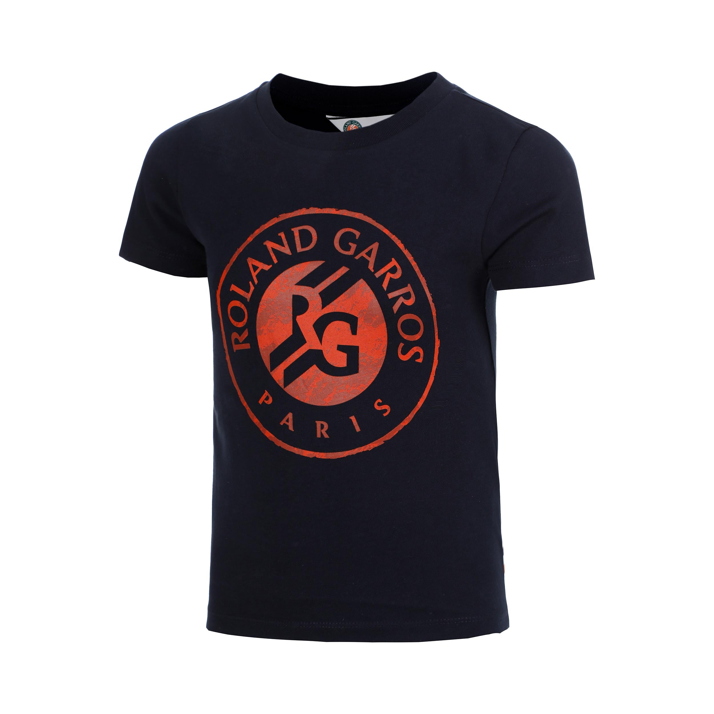 Roland Garros Big Logo Koszulka Dzieci - ciemnoniebieski