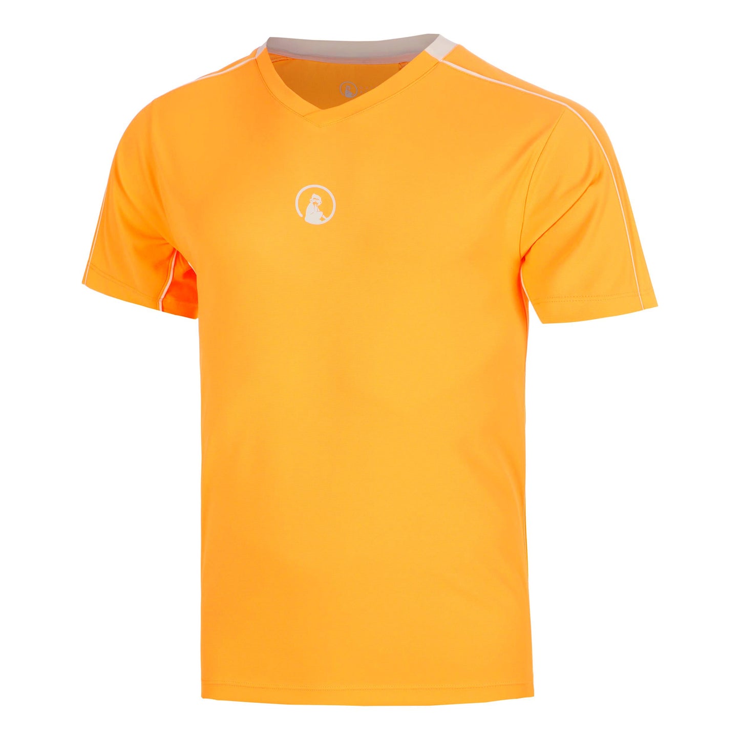 Quiet Please Glow Topspin V-Neck Koszulka Mężczyźni - pomarańczowy