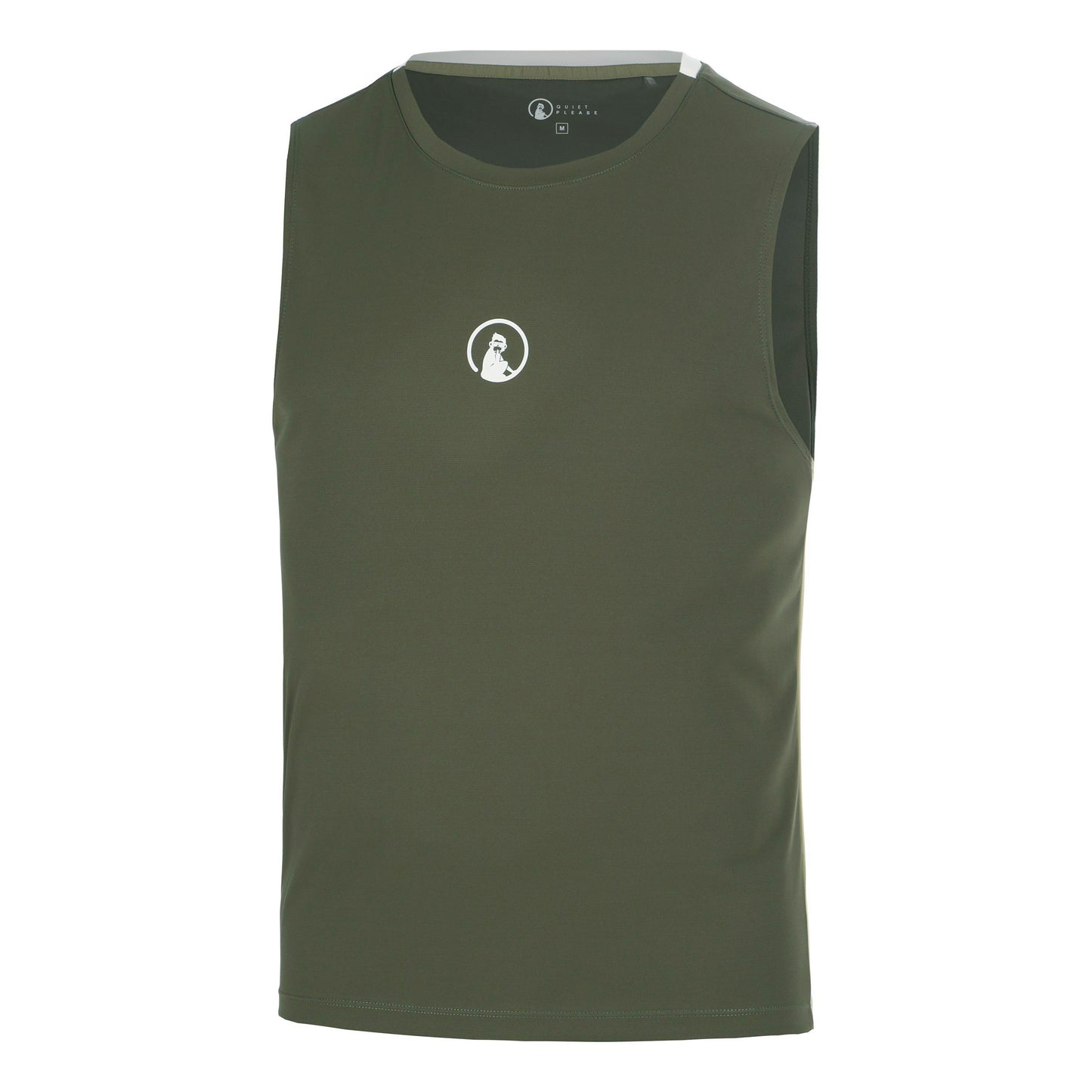 Quiet Please Memories Winner Tech Tank top Mężczyźni - ciemnozielony